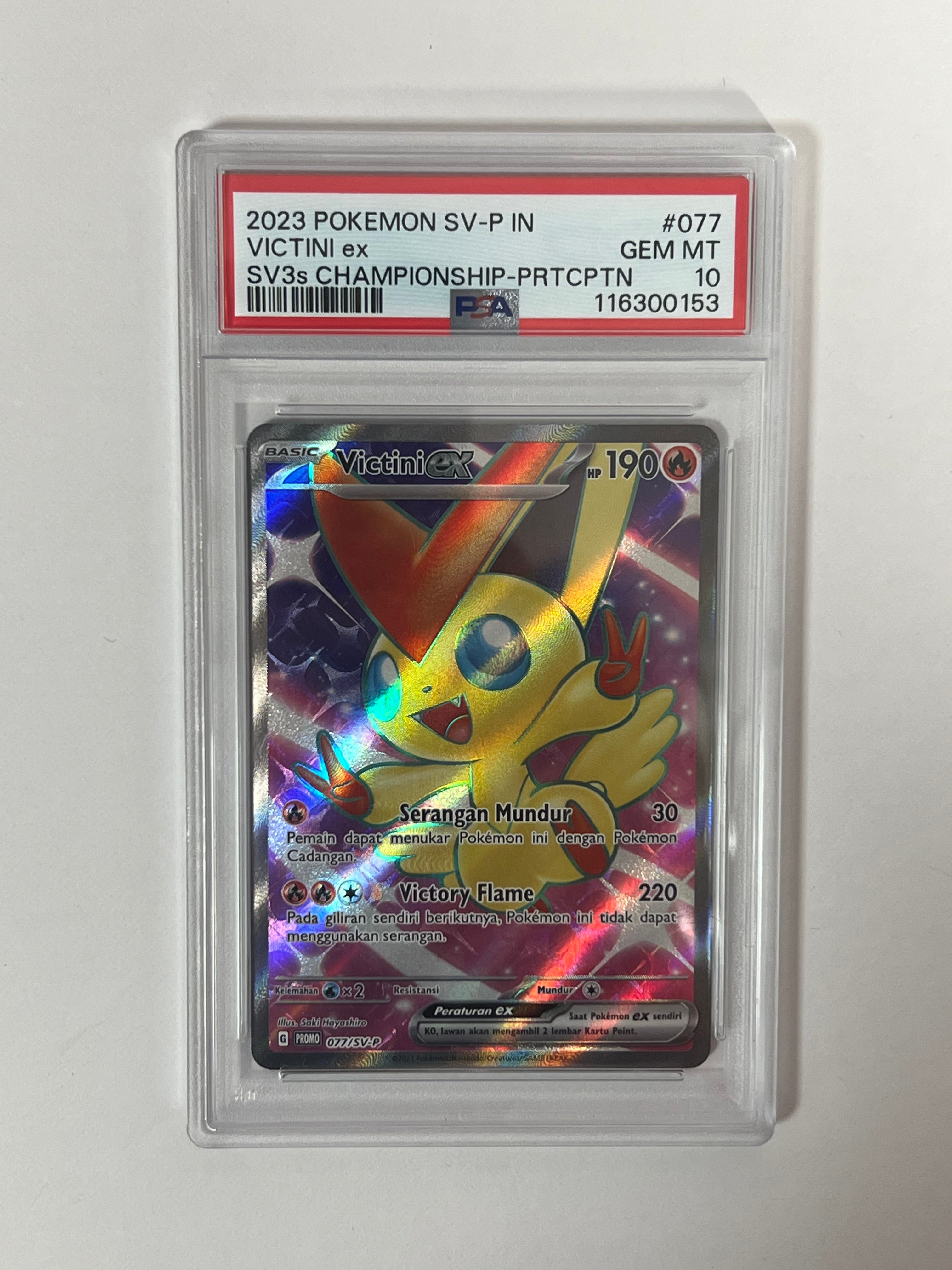PSA 10 Indonesian Championship Victini ex Promo 77/SV-P