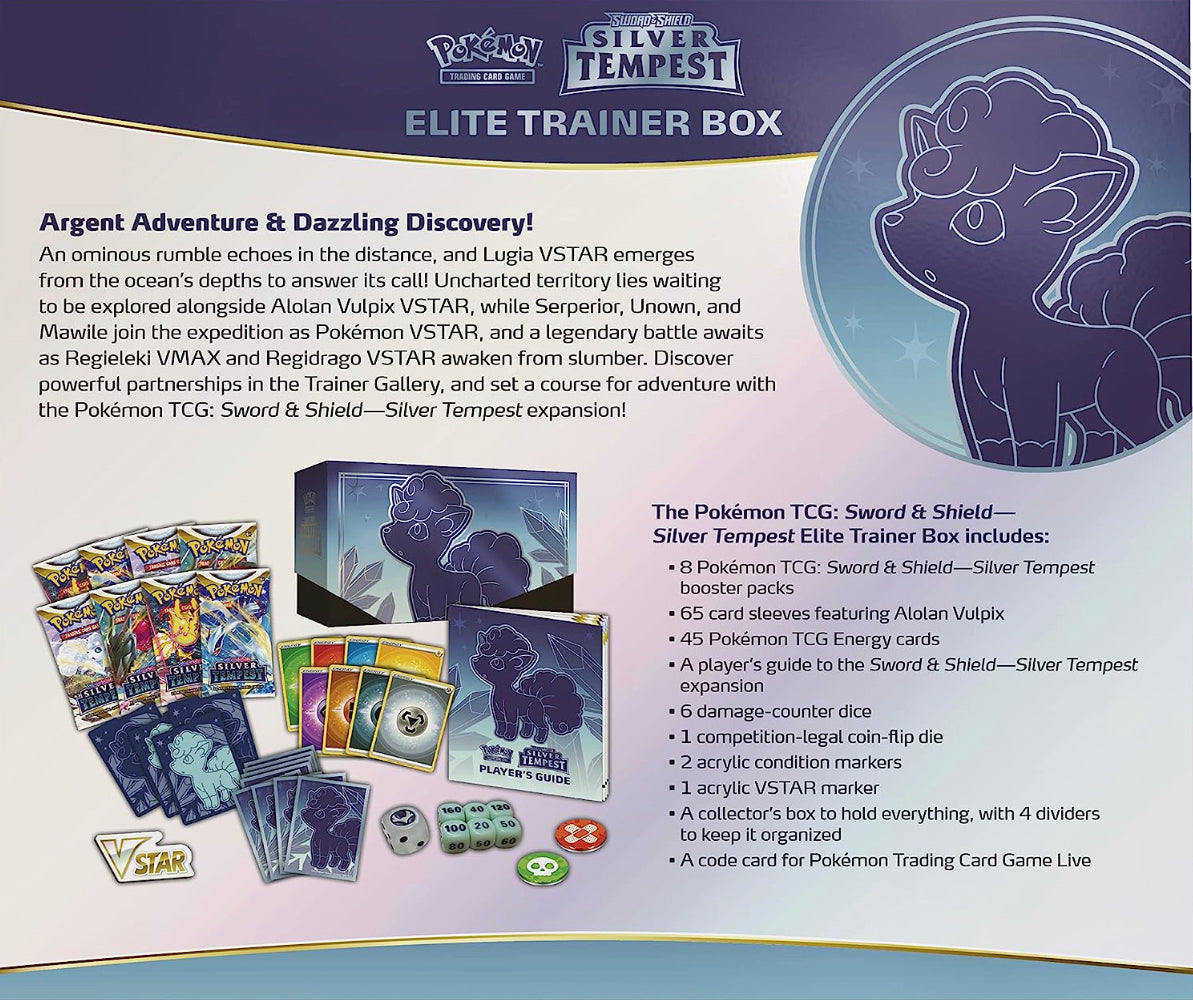 SEALED Silver Tempest Elite Trainer Box