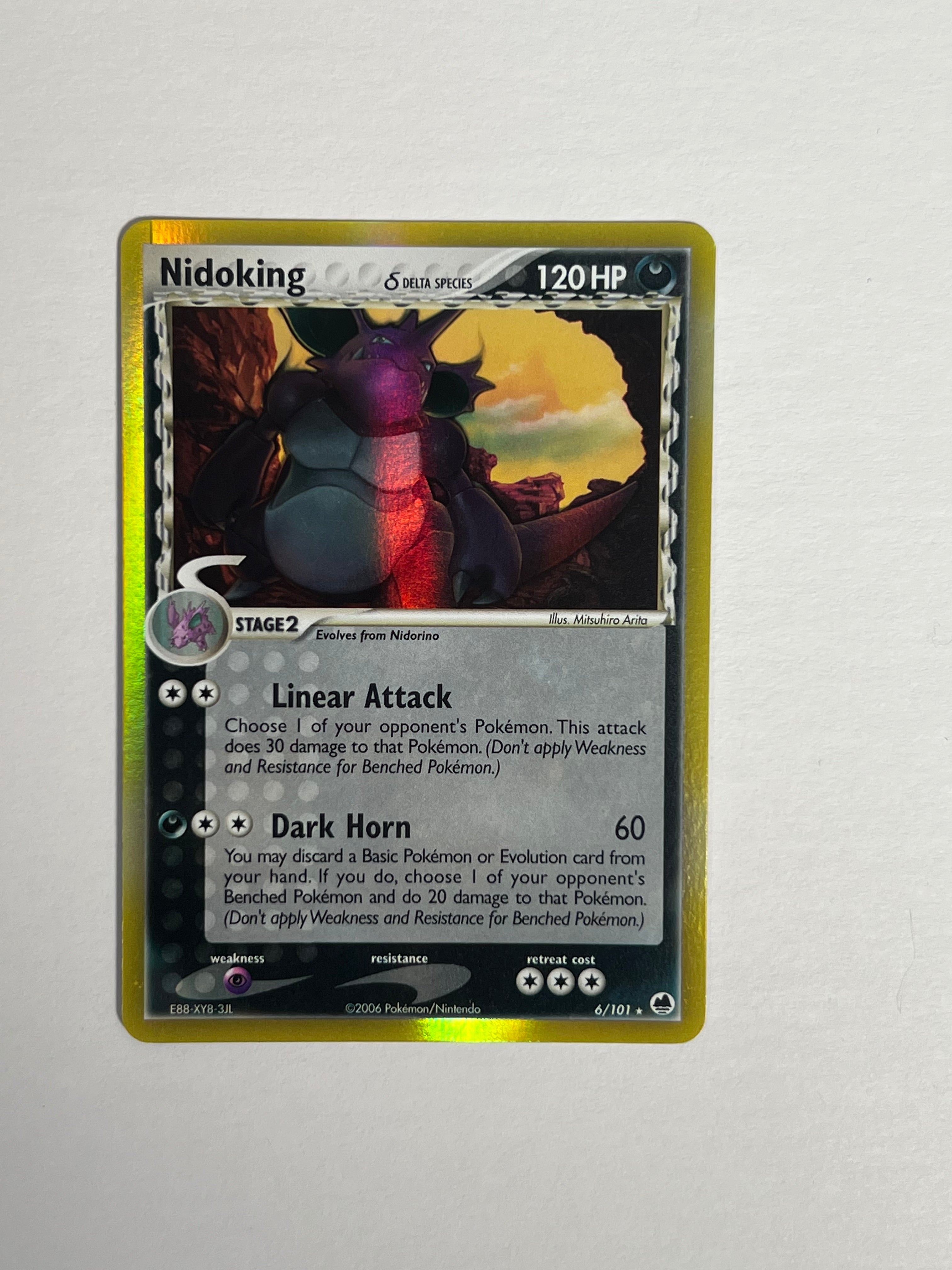 2006 Dragon Frontier Nidoking Delta Species near mint 6/101