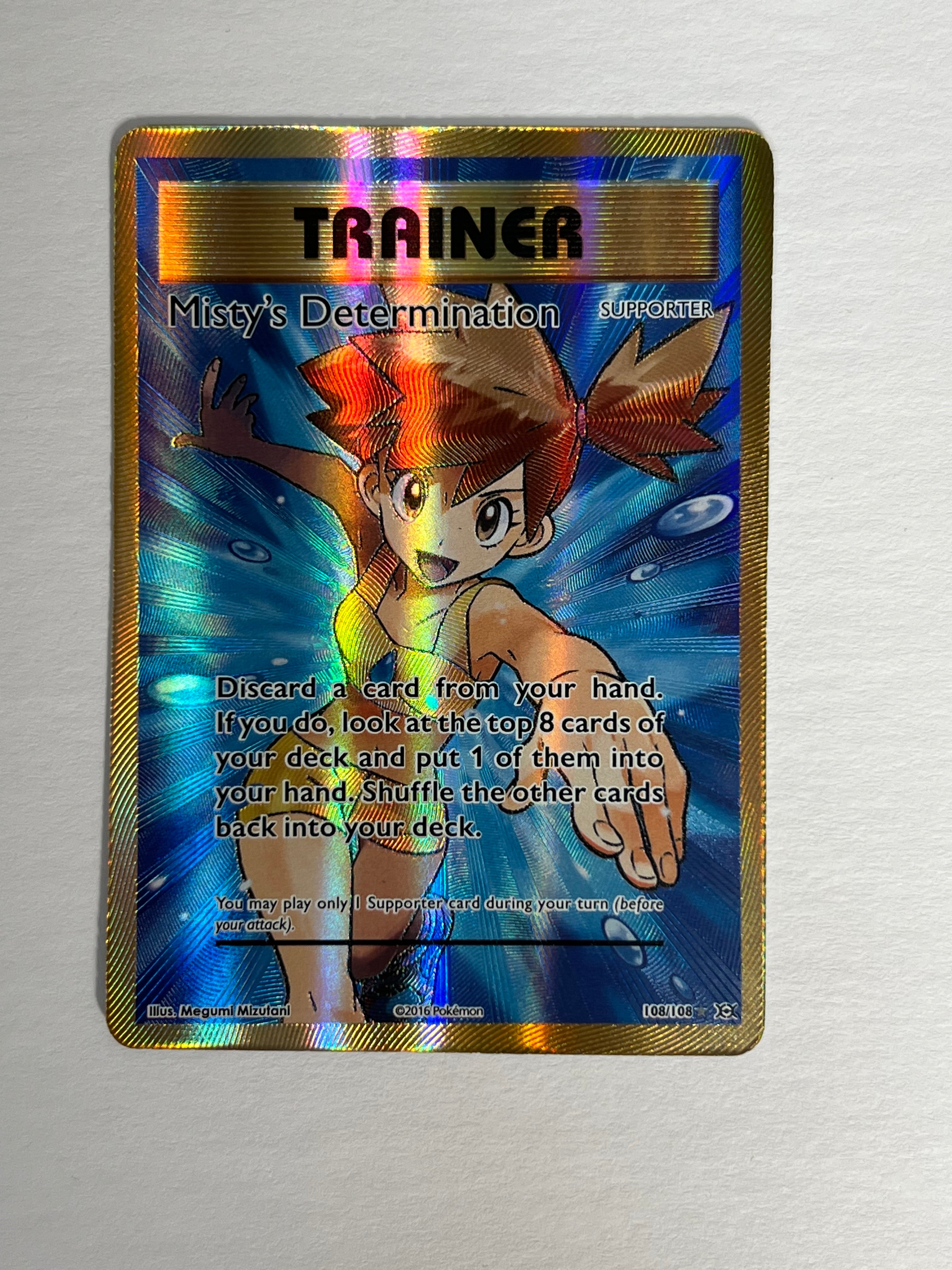 2016 Pokémon Evolutions Misty’s Determination Full Art 108/108
