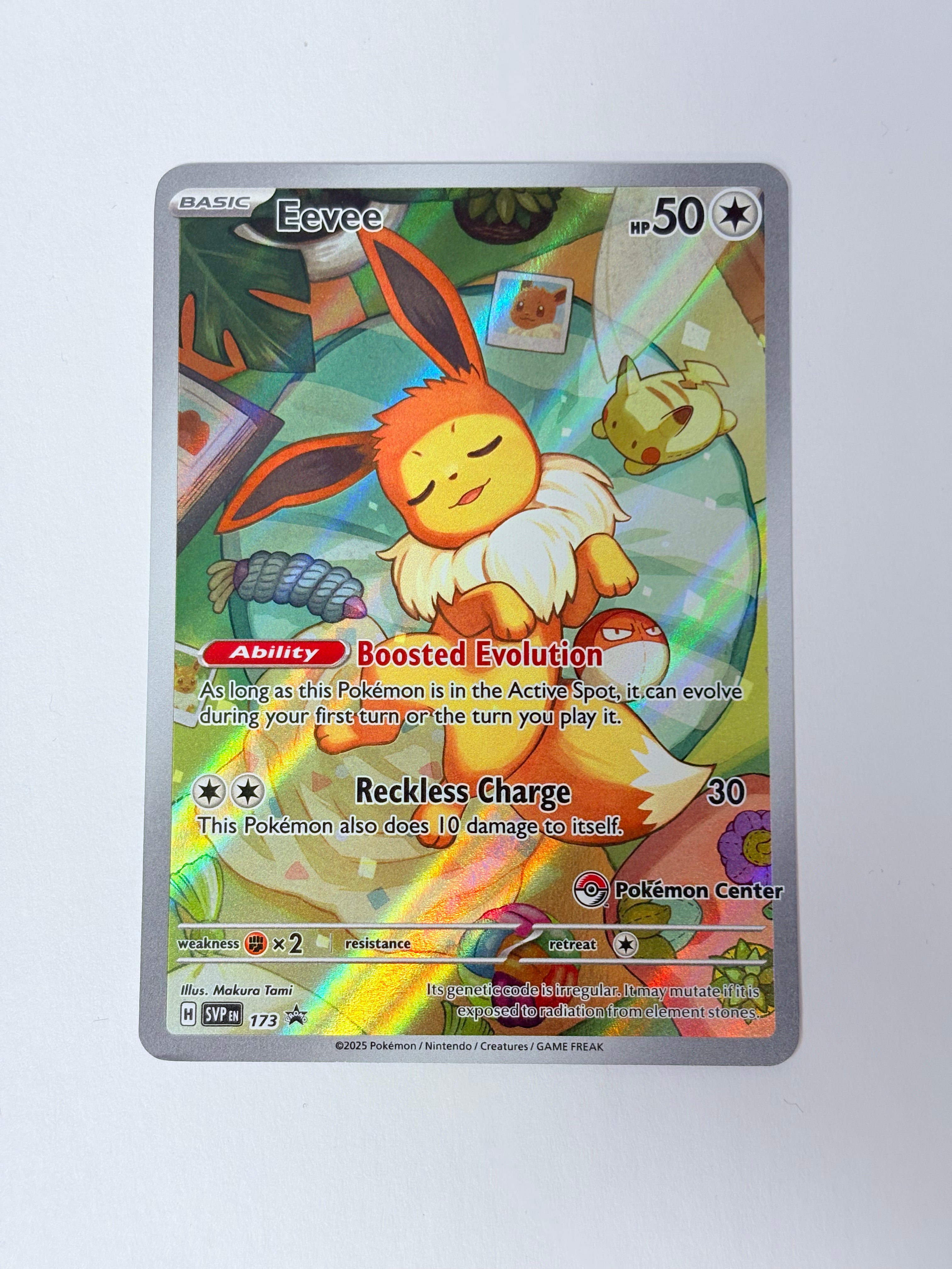 2025 Prismatic Evolution Black Star Promo Eevee Pokémon Center 173