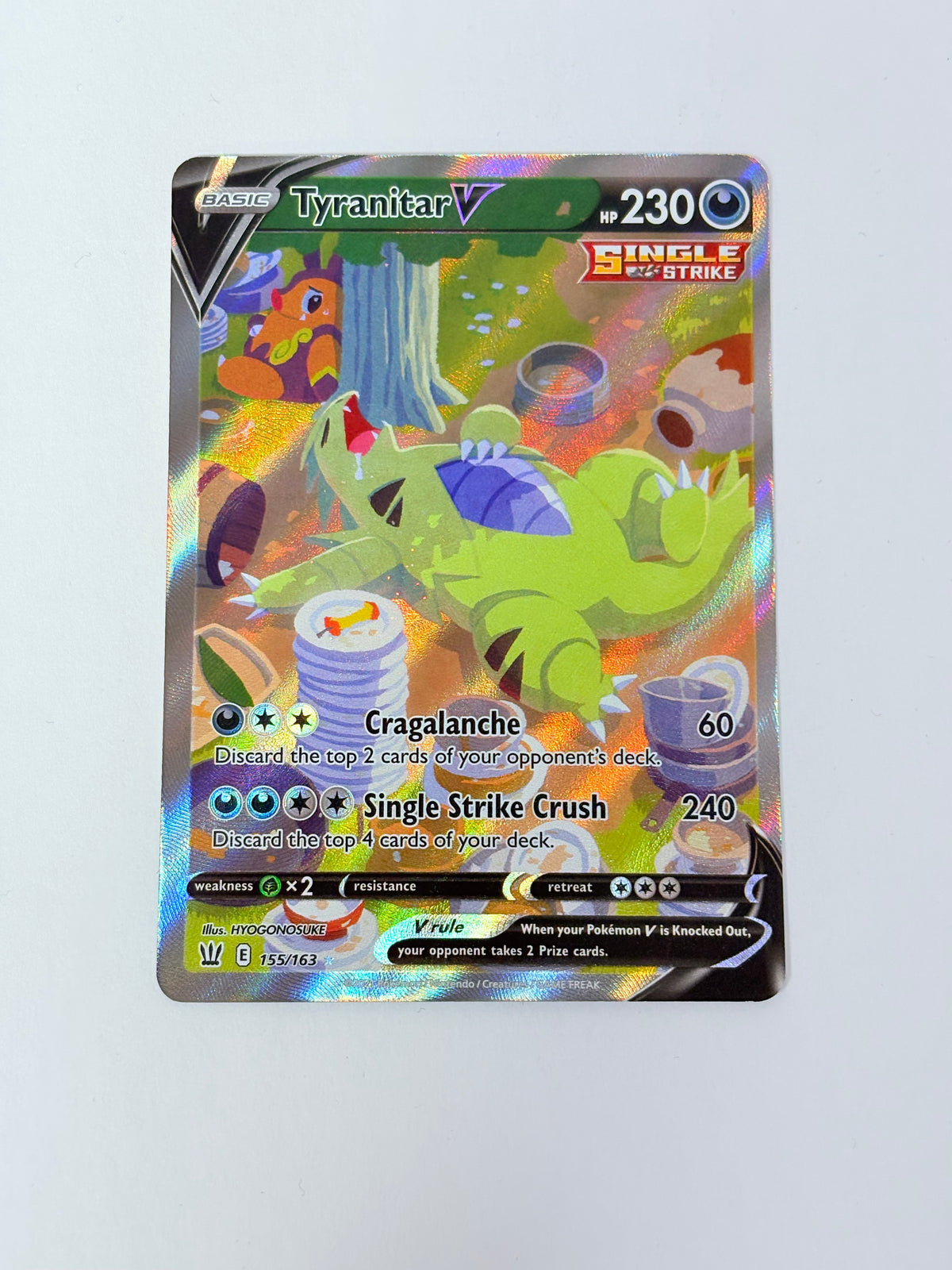 2021 Battle Styles Tyranitar V Alternate Full Art 155/163