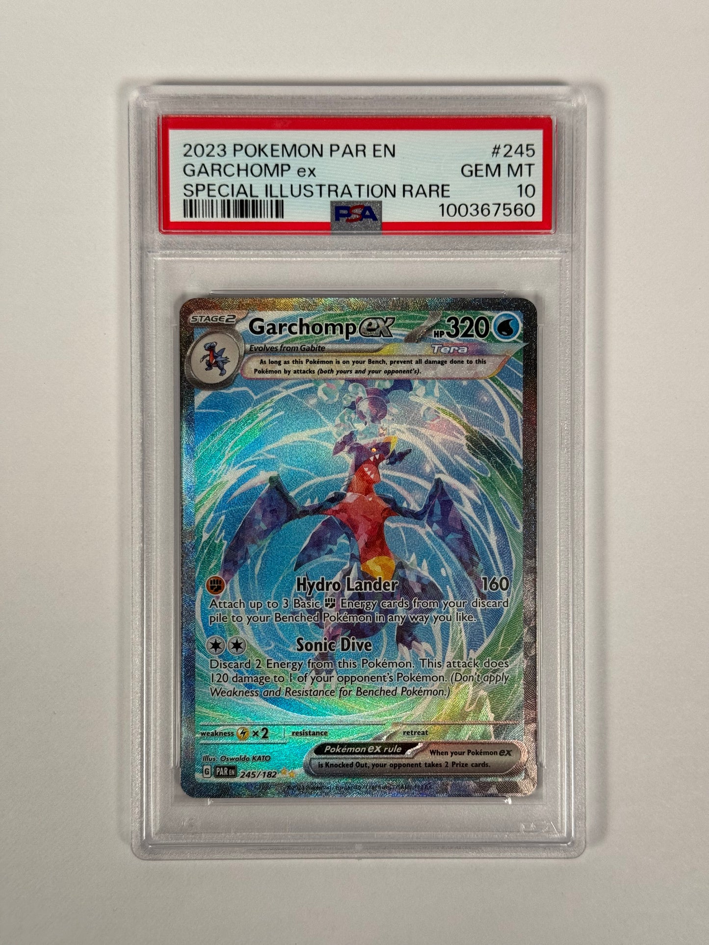 PSA 10 Paradox Rift Garchomp ex SIR 245/182