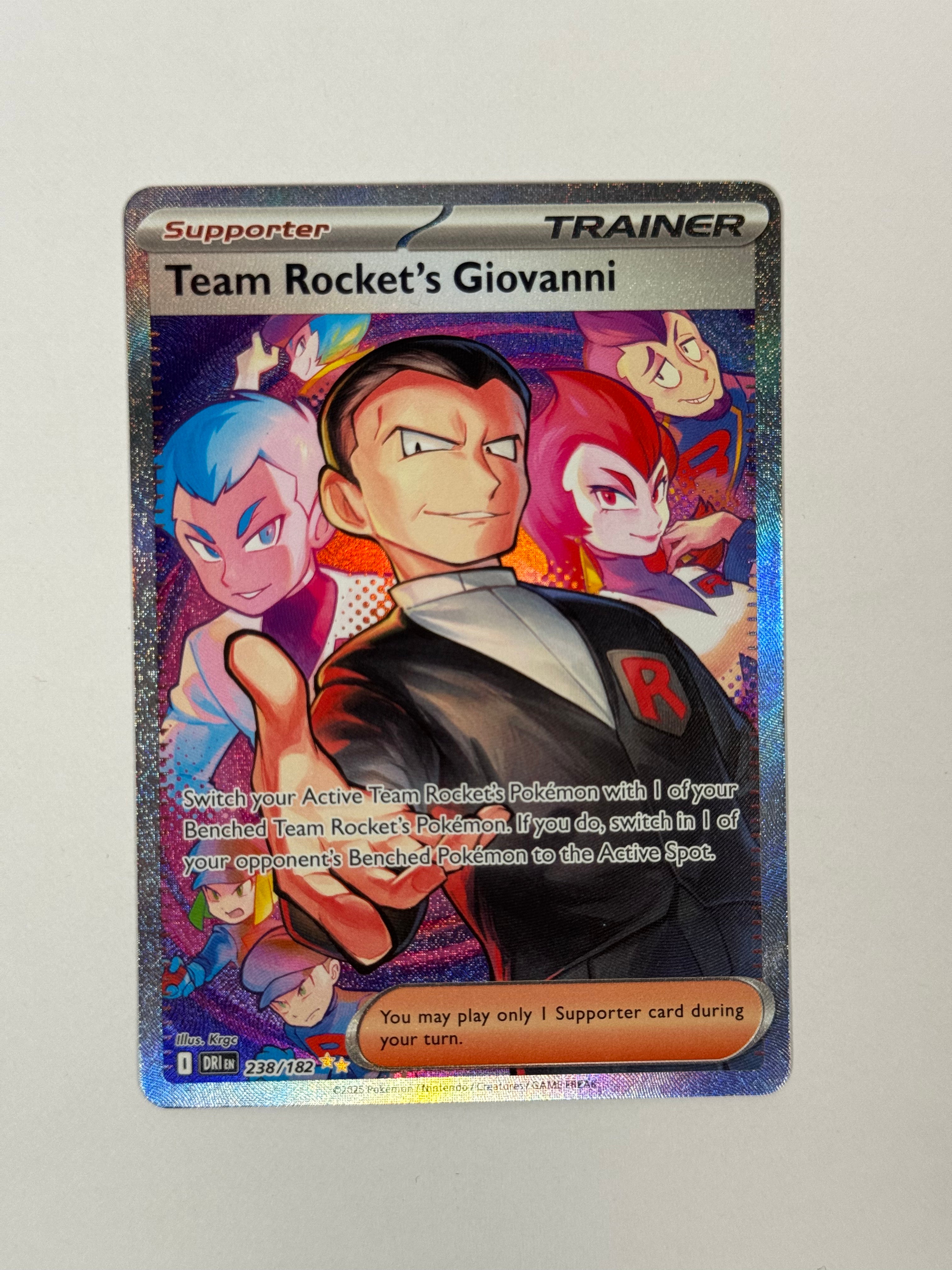 2025 Destined Rivals Team Rocket's Giovanni SIR 238/182