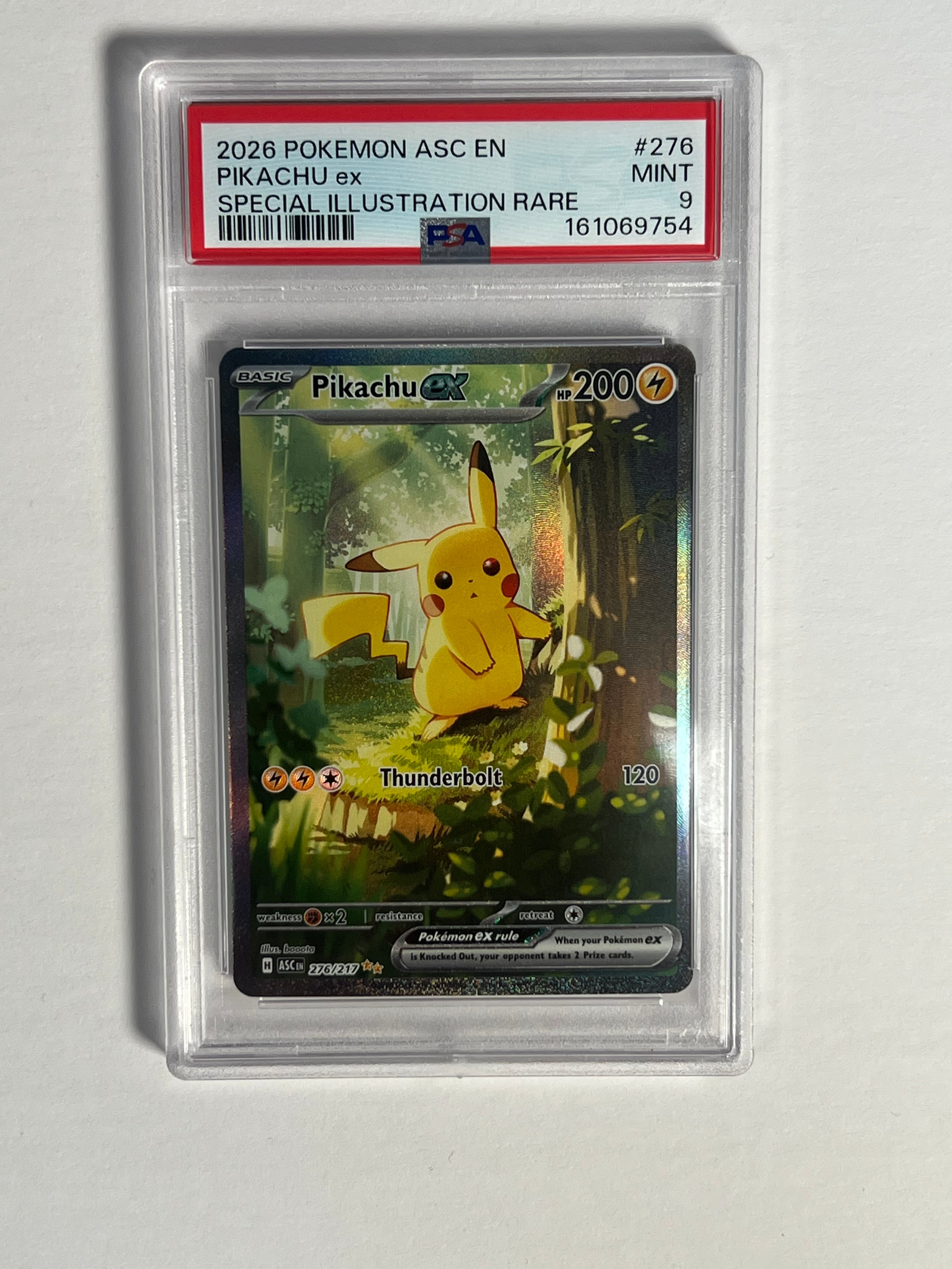 PSA 9 2026 Acended Hero Pikachu Ex 276/217