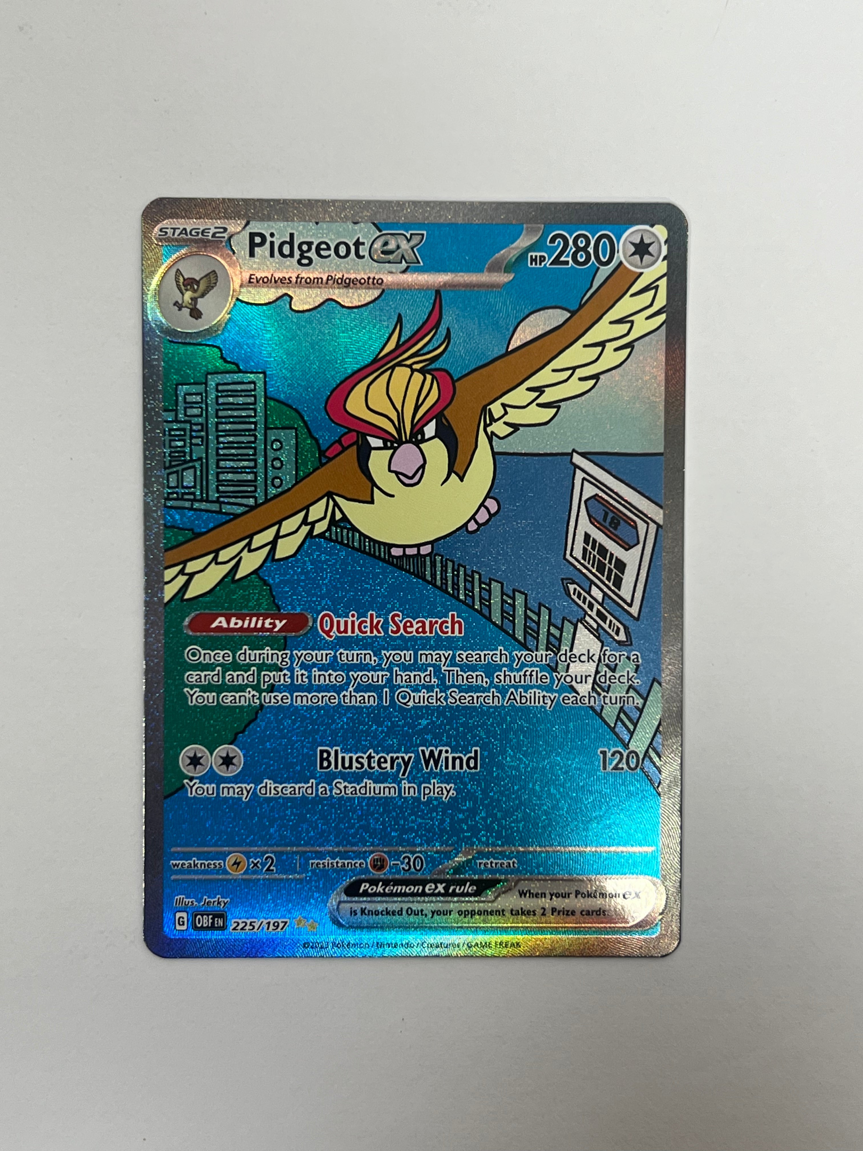 2023 Obsidian Flames Pidgeot Ex 225/197