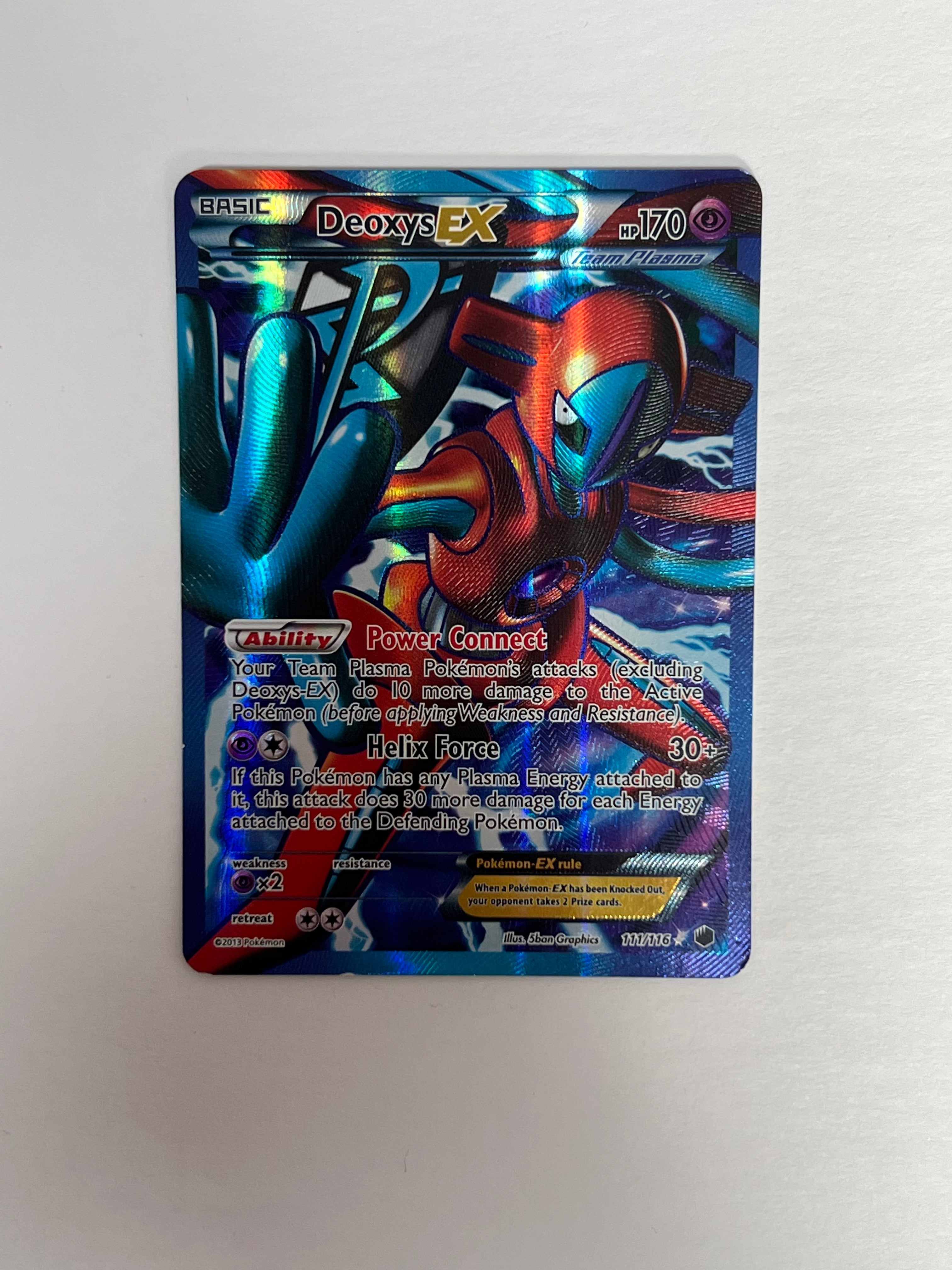 2013 Plasma Freeze Deoxys Ex Full Art 111/116