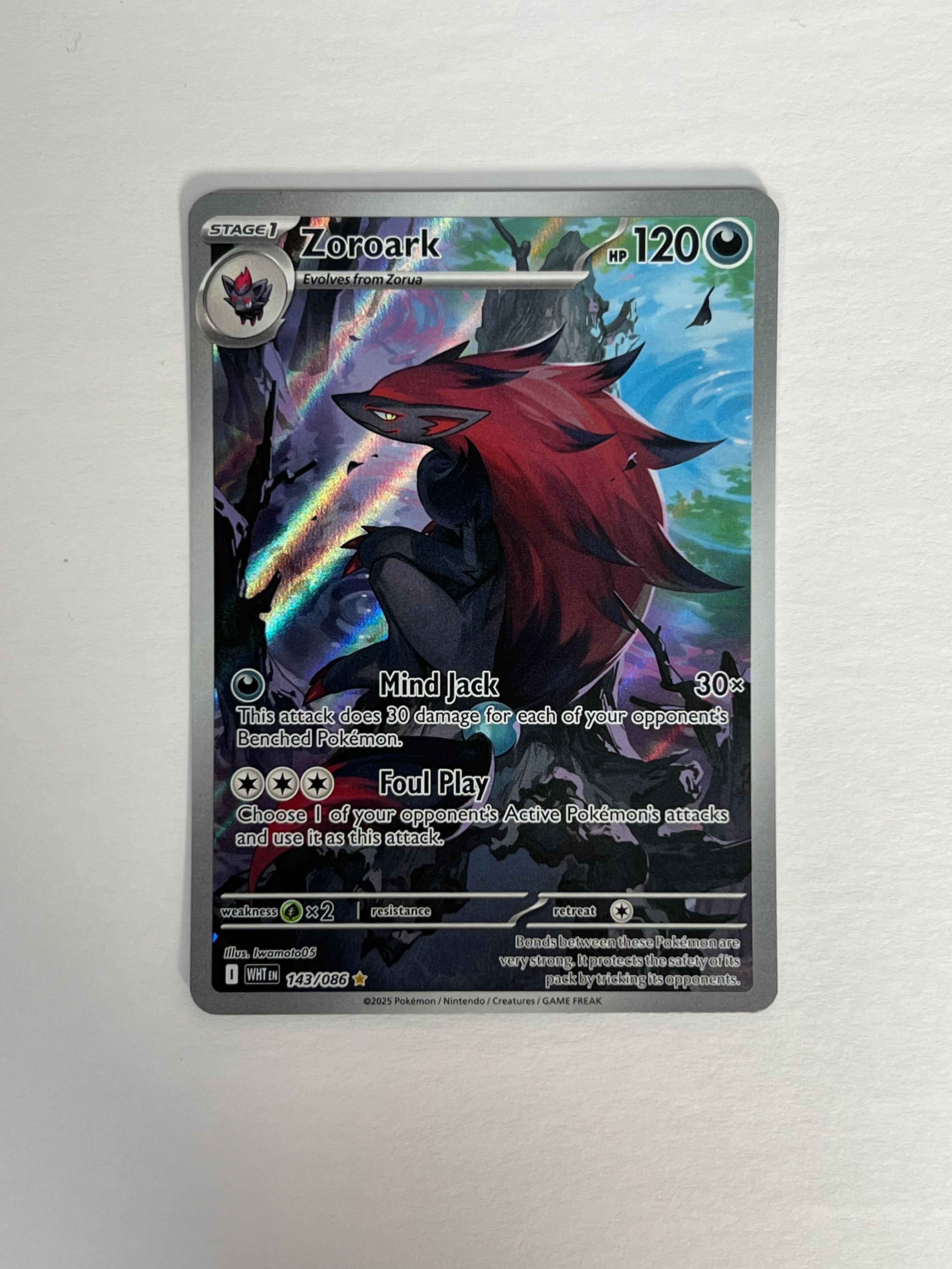 2025 White Flare Zoroark 143/85