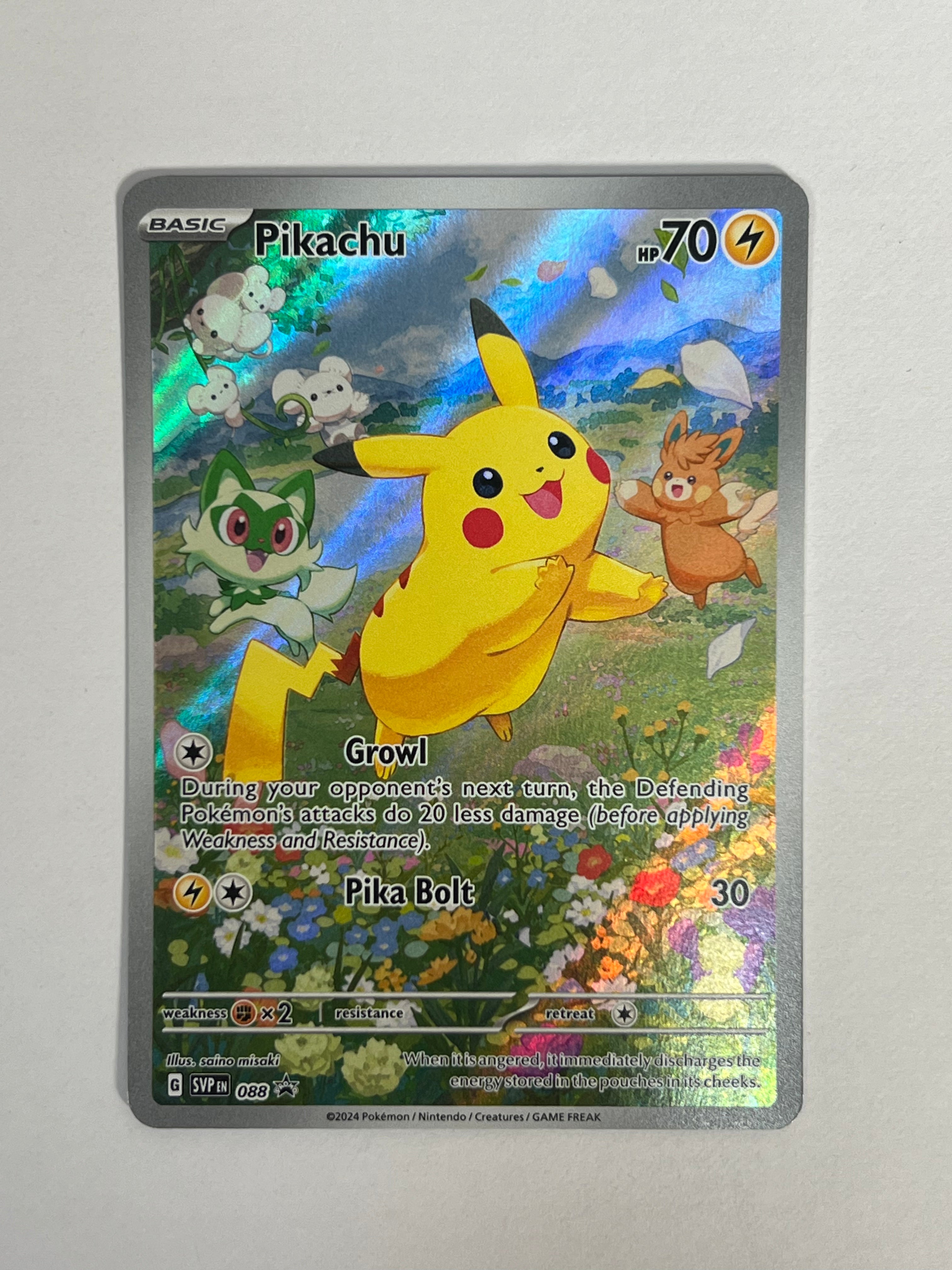 2024 Black Star Promo Pikachu 88