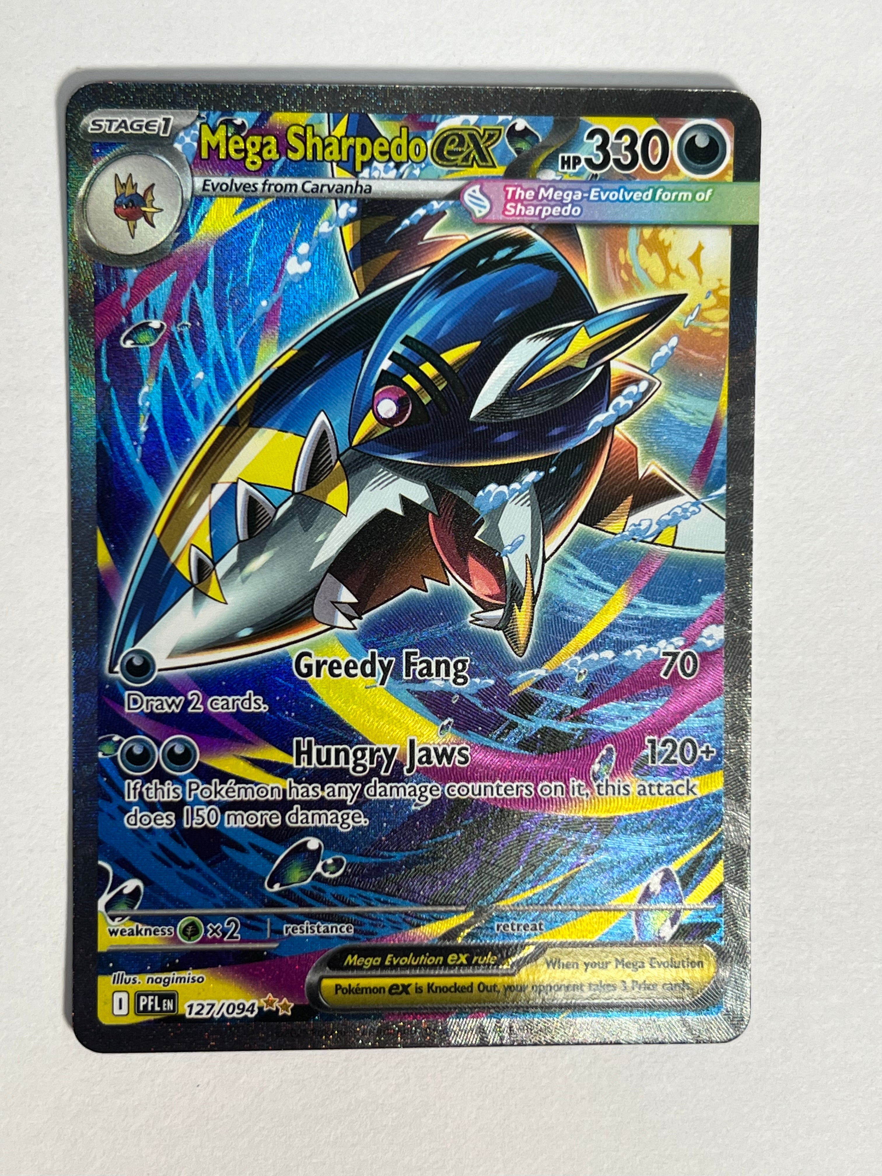 2025 Phantasmal Flames Mega Sharpedo ex Sir 127/94