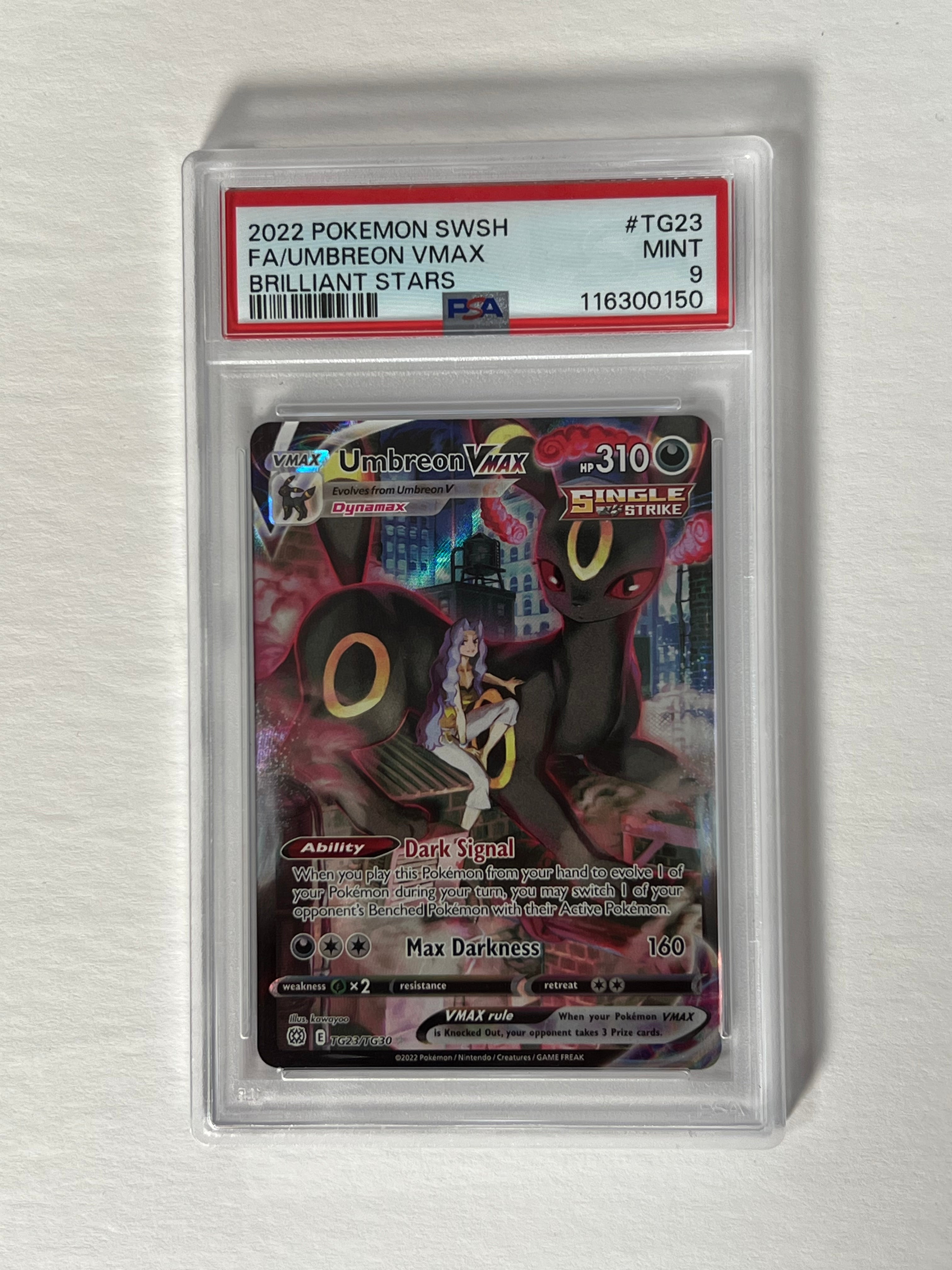 PSA 9 2022 Brilliant Stars Umbreon Vmax Tg23/Tg30