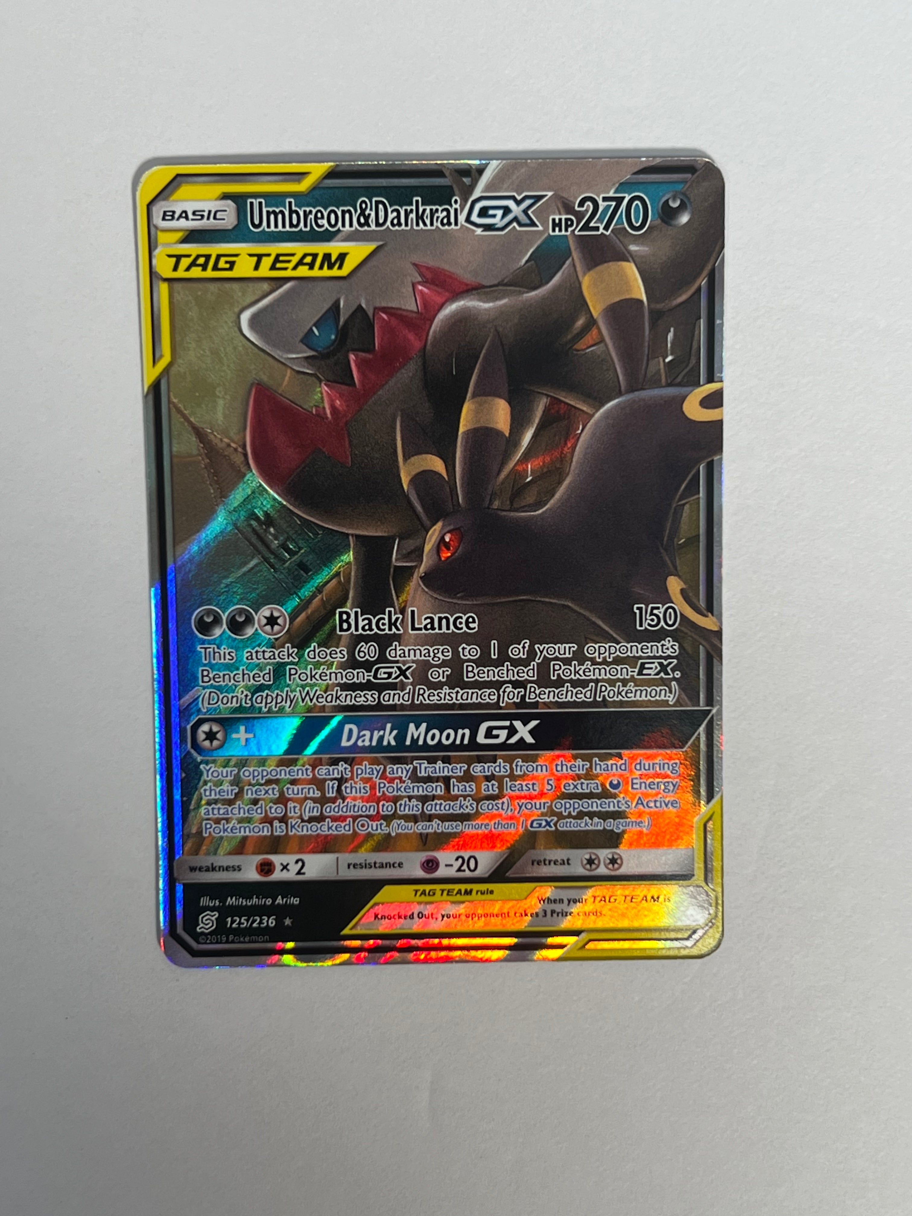 2019 Unified Minds Umbreon & Darkrai GX 125/236