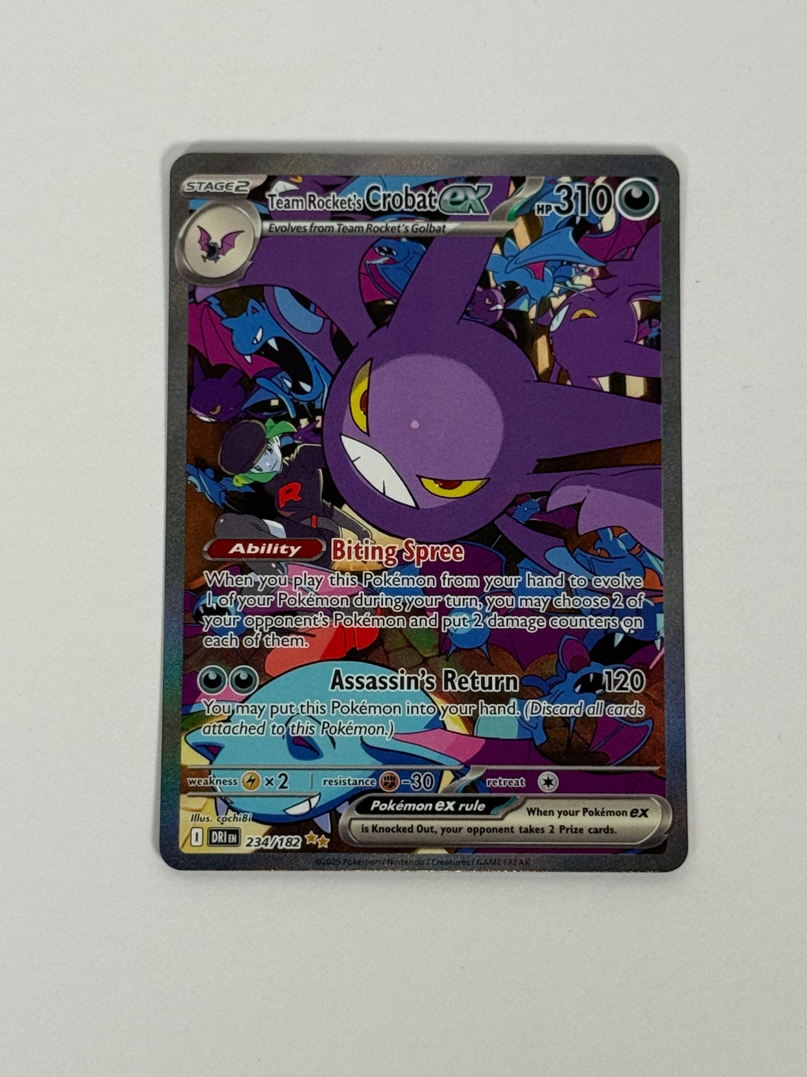 2025 Destined Rivals Team Rocket's Crobat ex SIR 234/182