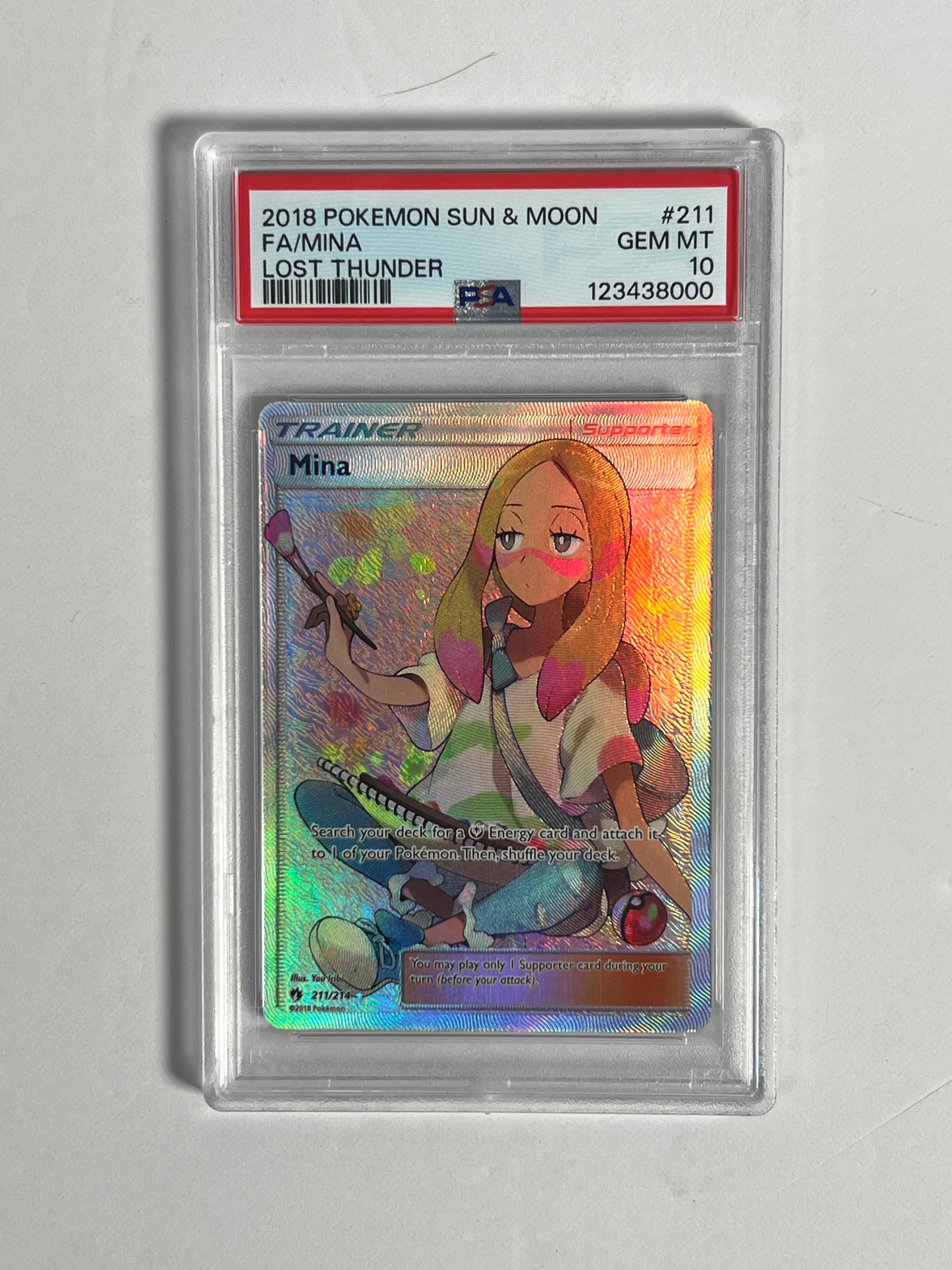 2018 Lost Thunder Mina Full Art 211/214