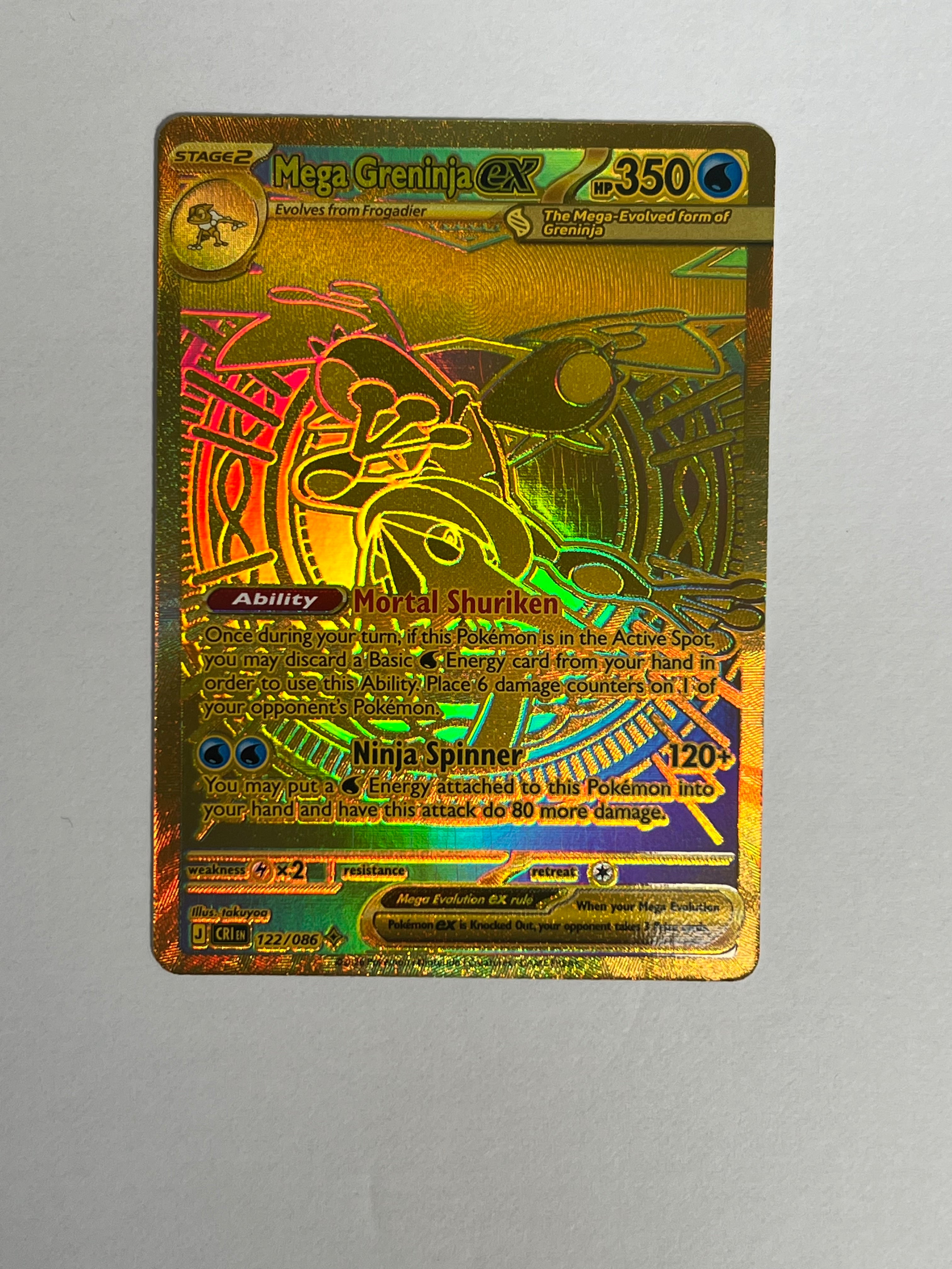 2026 Chaos Rising Mega Greninja ex MUR 122/86