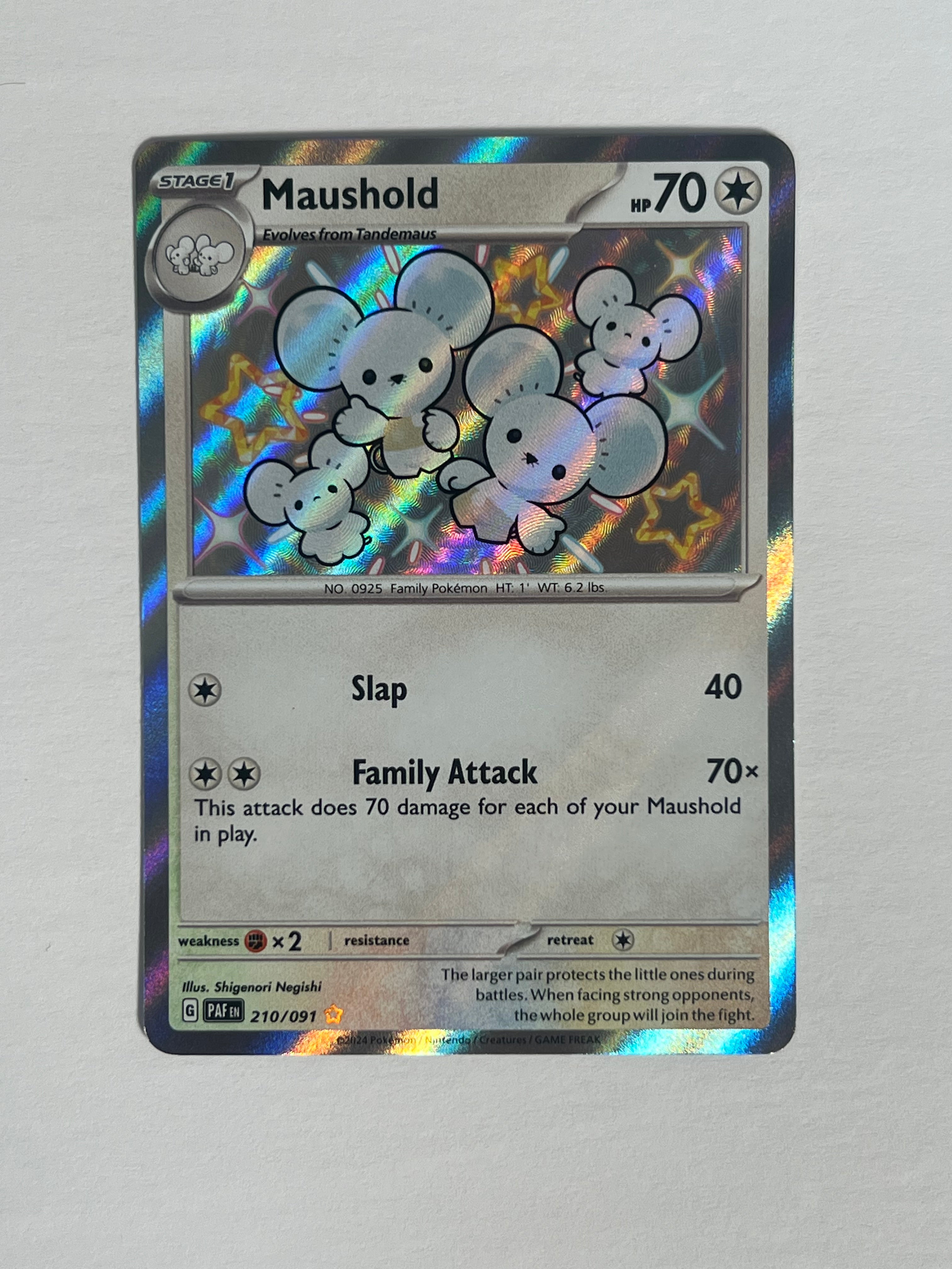 2024 Paldean Fates Maushold Shiny 210/91