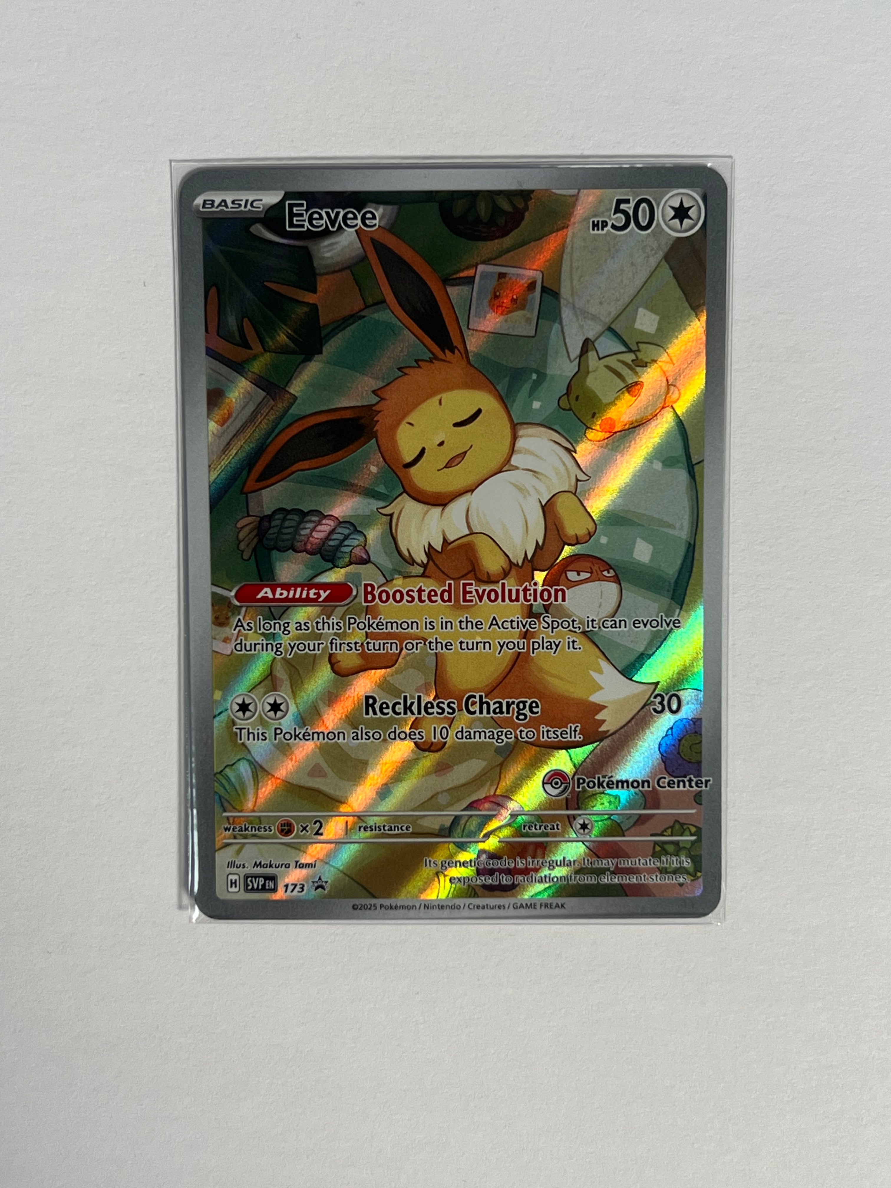 2025 Prismatic Evolution Black Star Promo Eevee  Pokémon Center 173