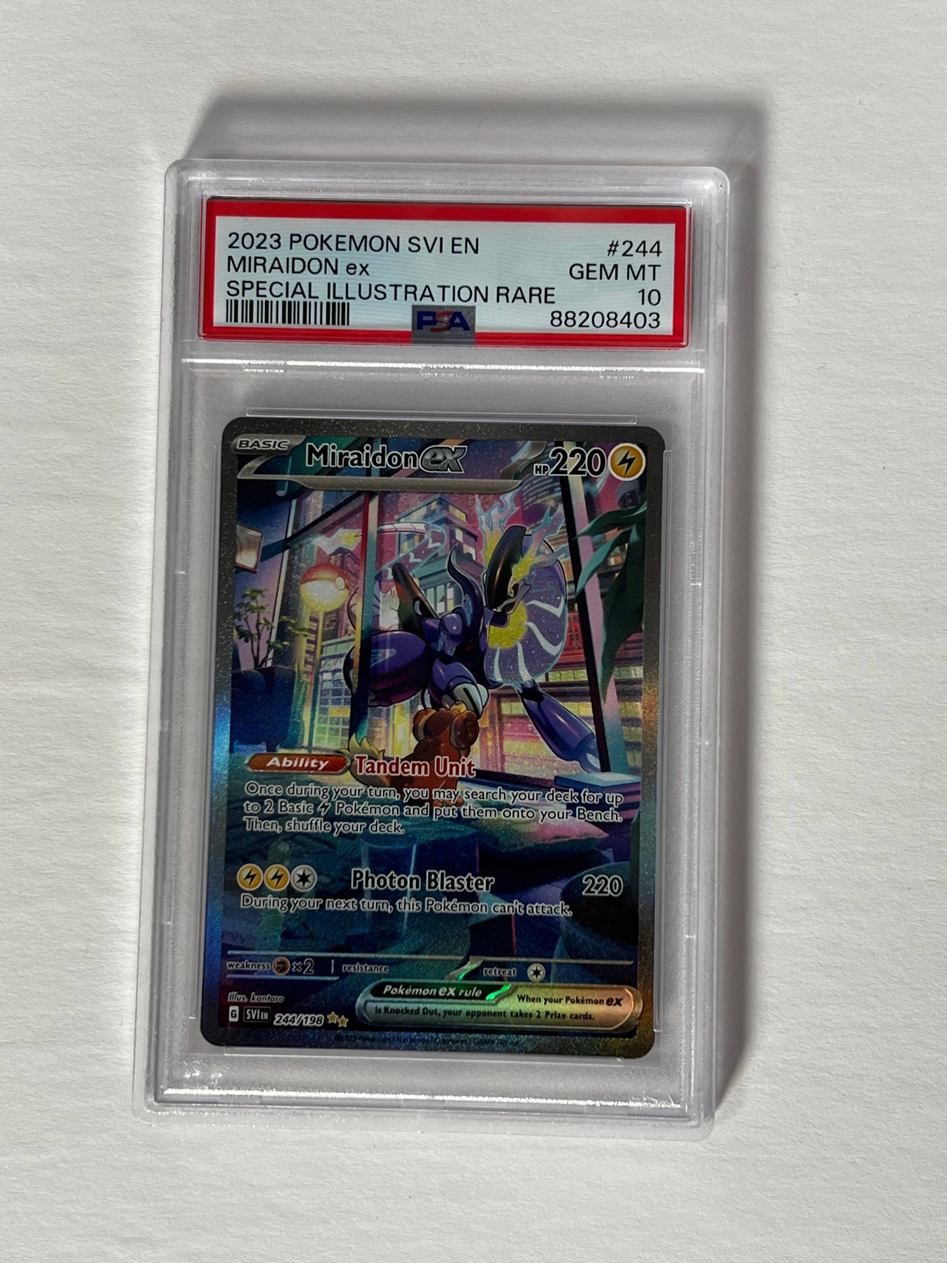 PSA 10 2023 Scarlet & Violet Miraidon Ex 244/198