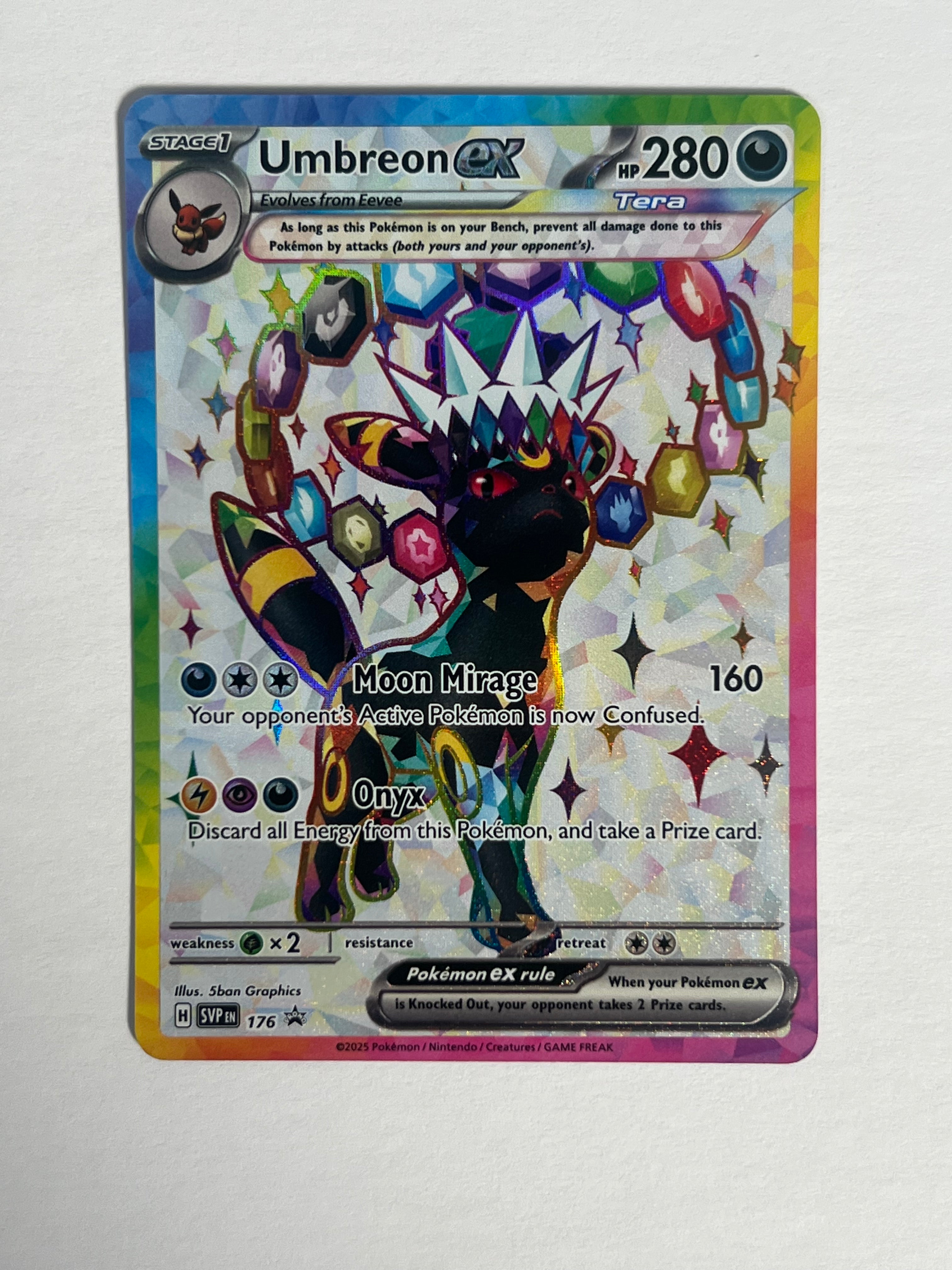 2025 Prismatic Evolution Promo Umbreon Ex 176