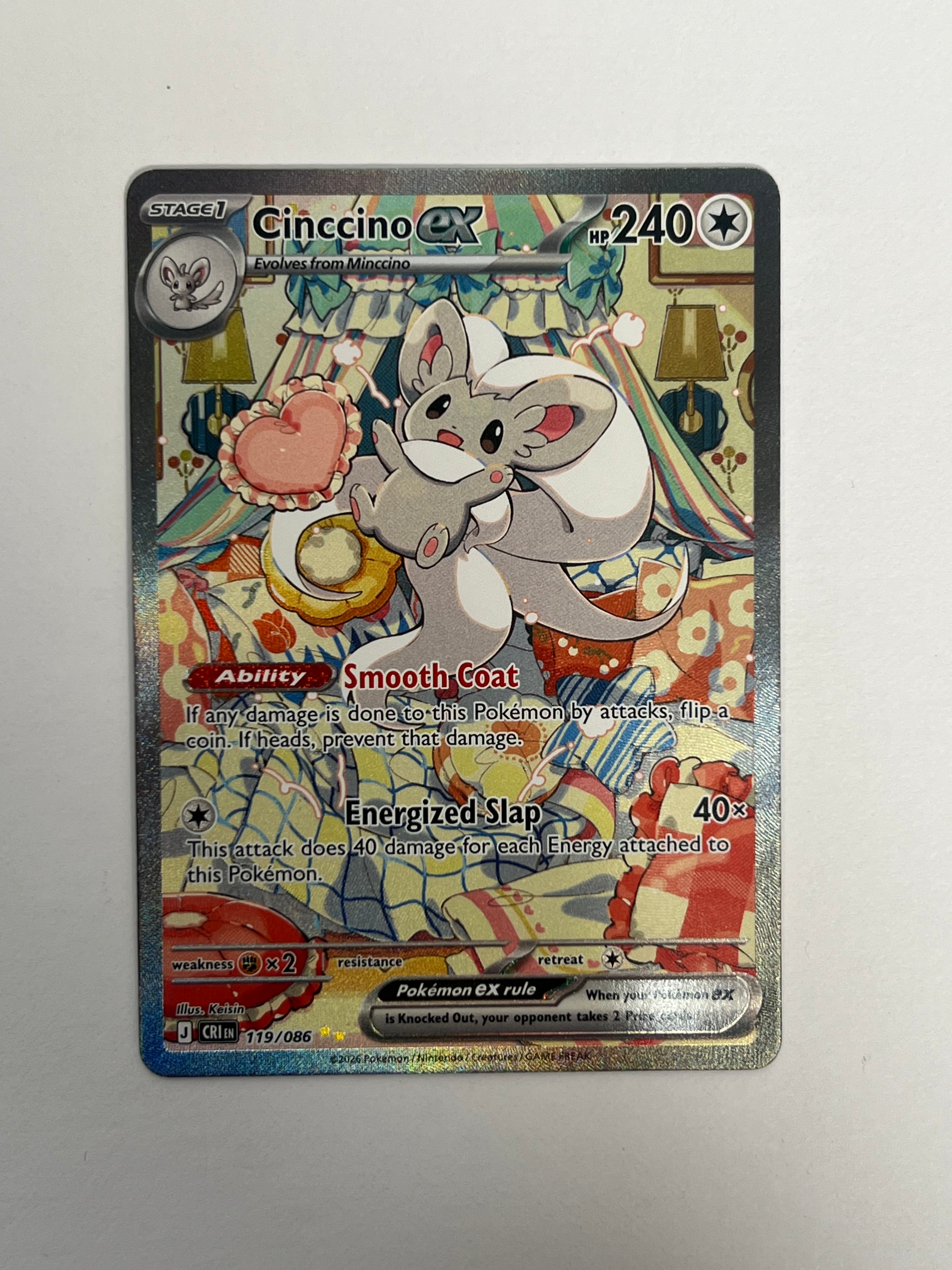 2026 Chaos Rising Cinccino Ex 119/86