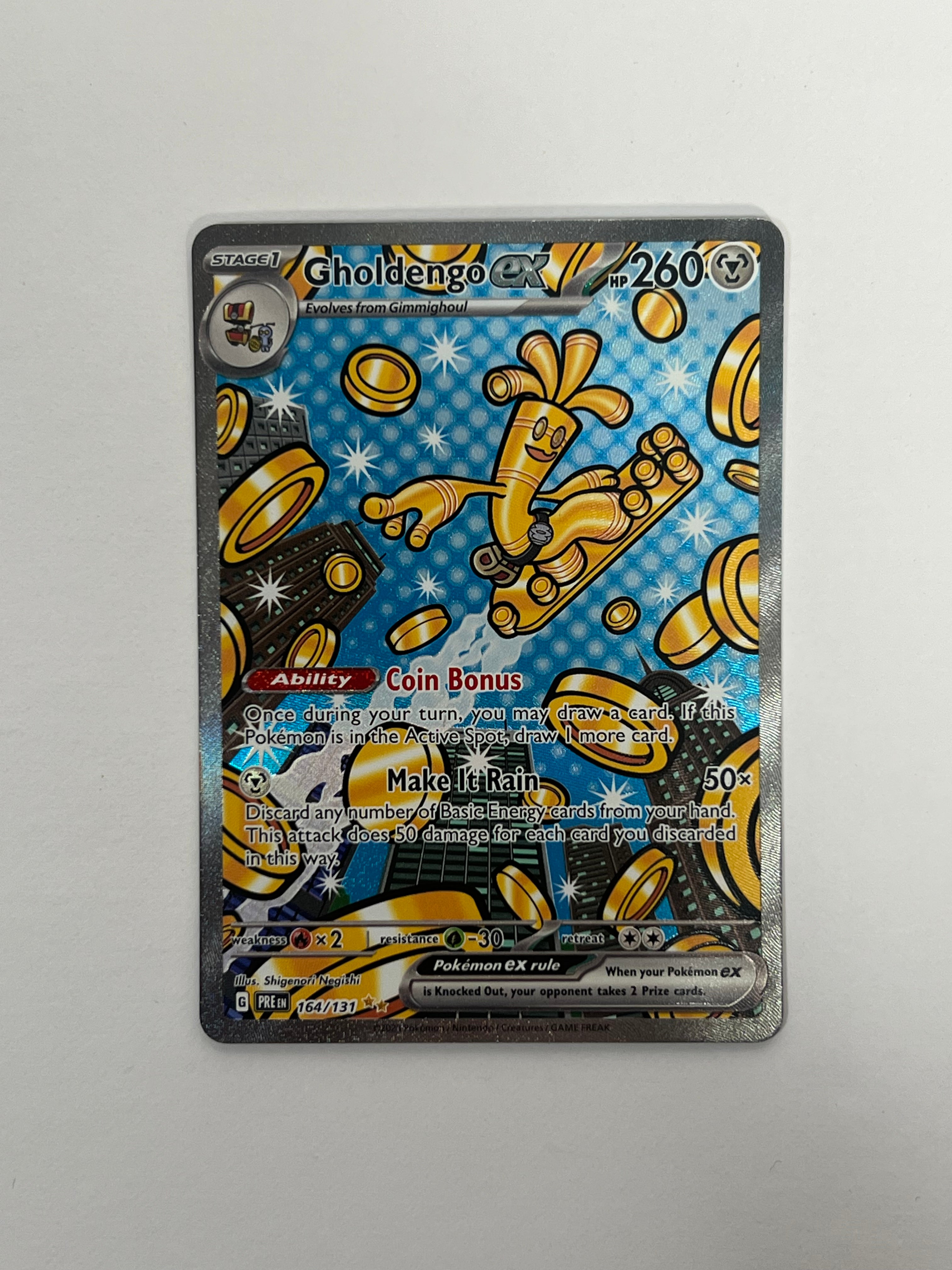 2025 Prismatic Evolution Gholdengo Ex SIR 164/131