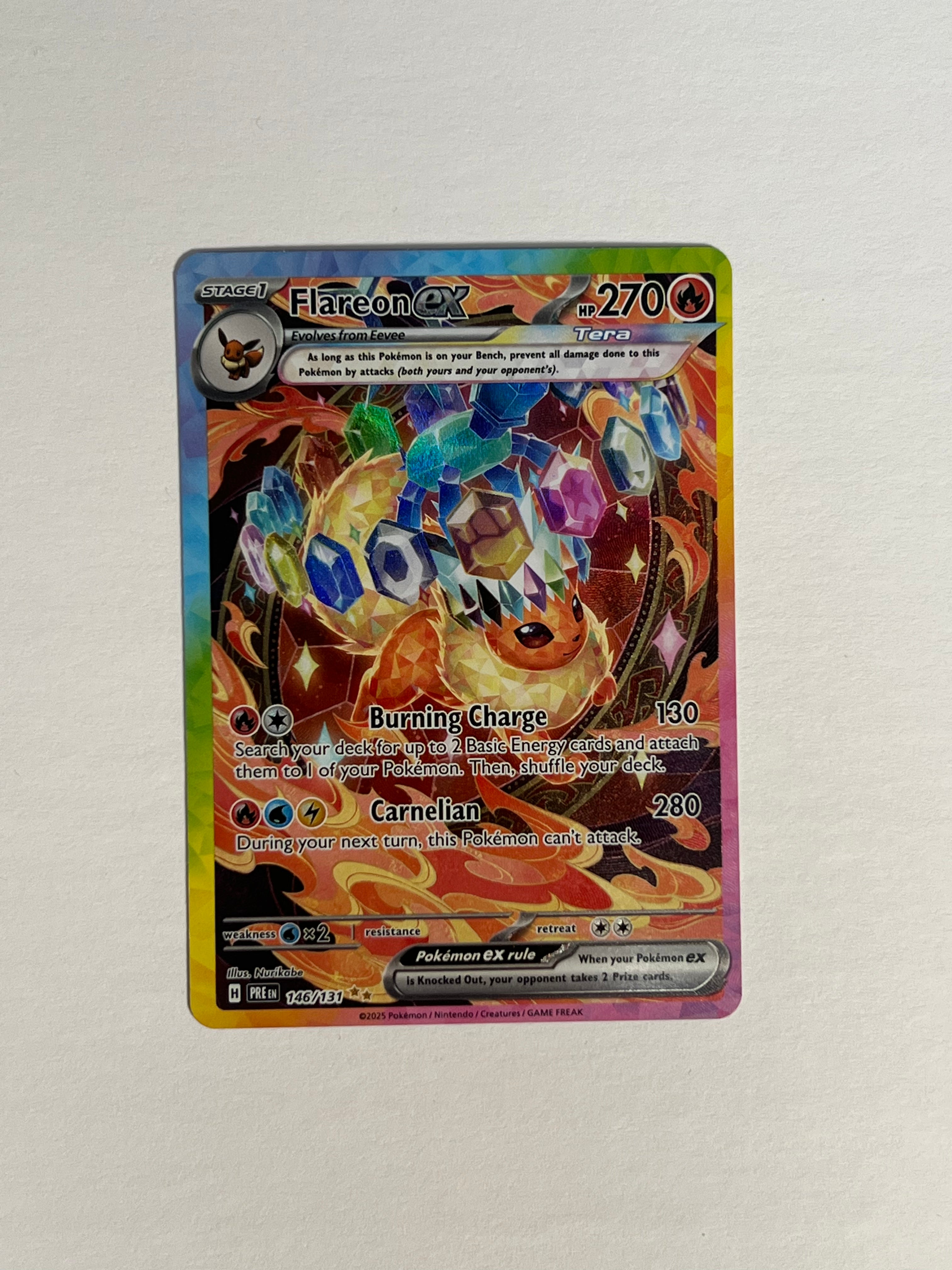 2025 Prismatic evolution Flareon SIR 146/131
