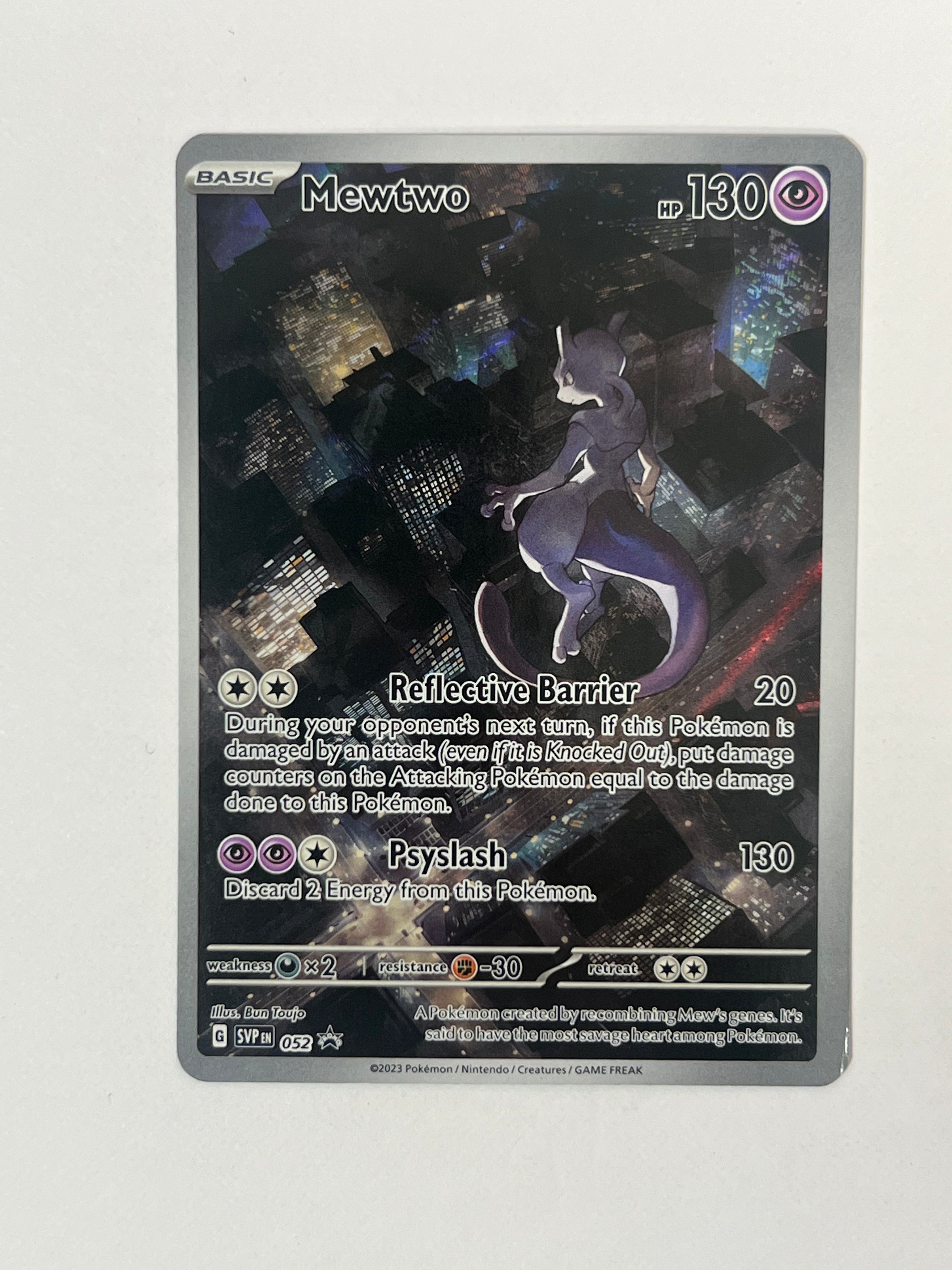 2023 Black Star Promo Mewtwo 52