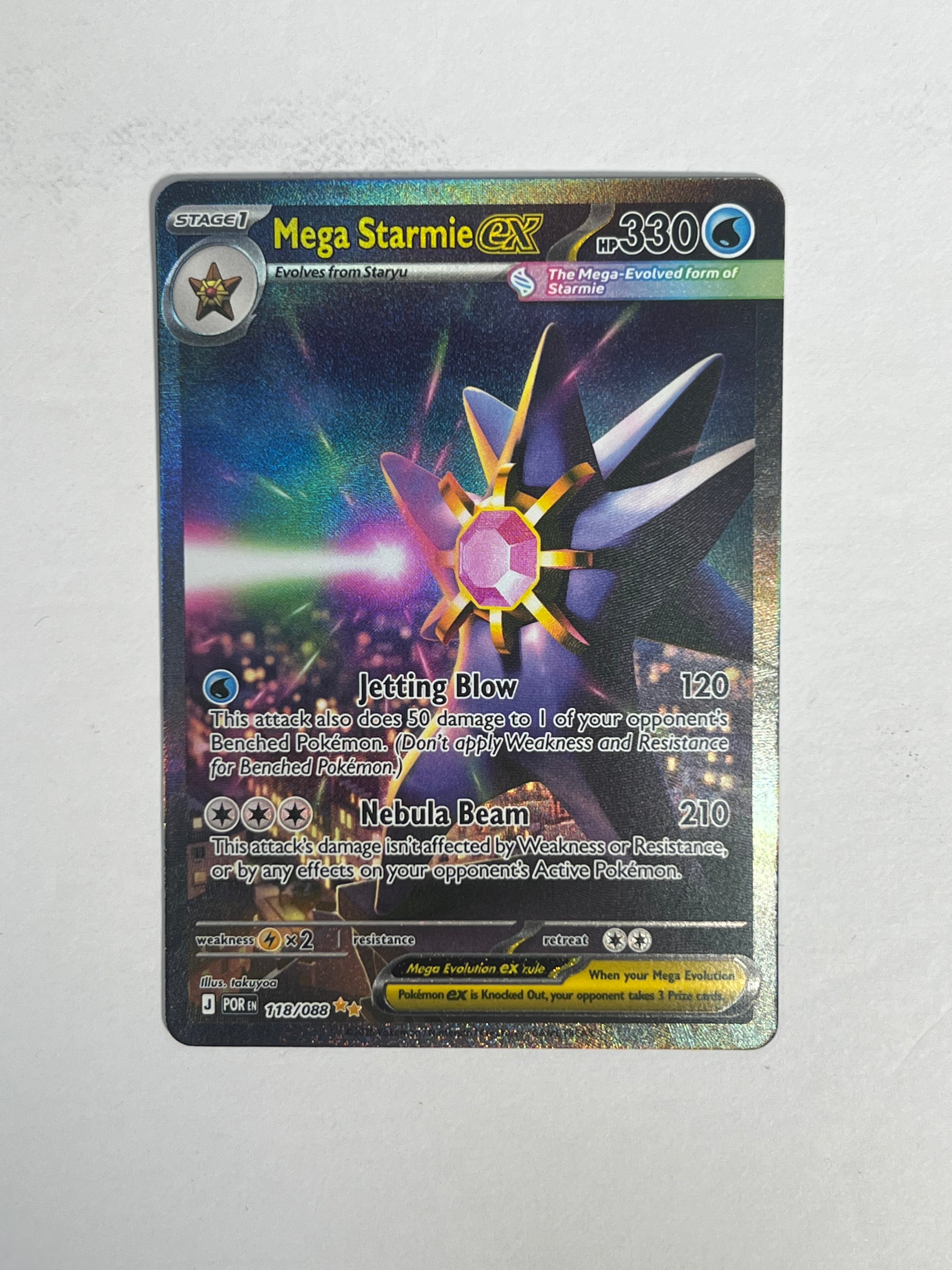 2026 Perfect Order Mega Starmie ex Sir 118/88