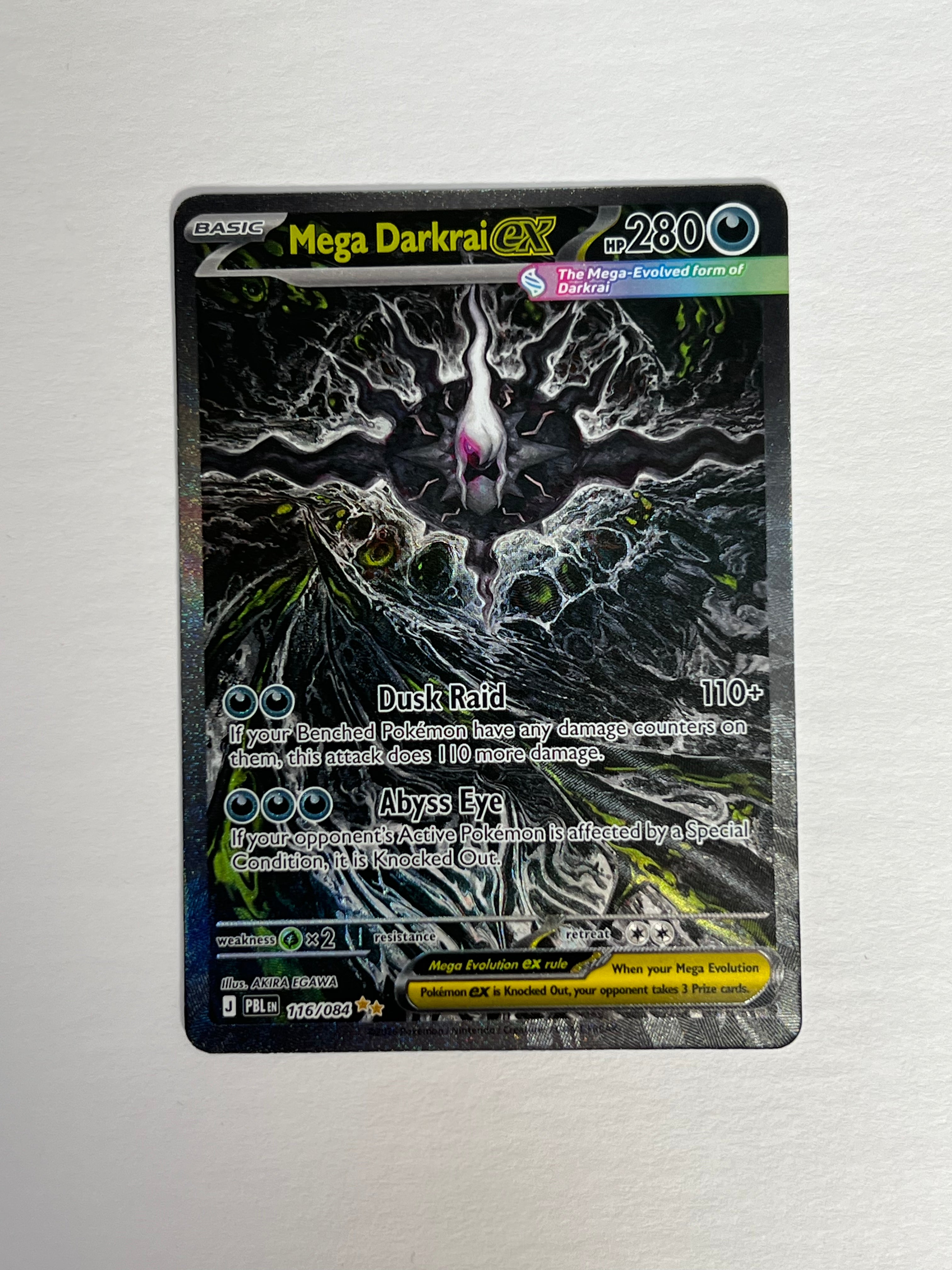 2026 Pitch Black Mega Darkrai Ex SIR 116/84