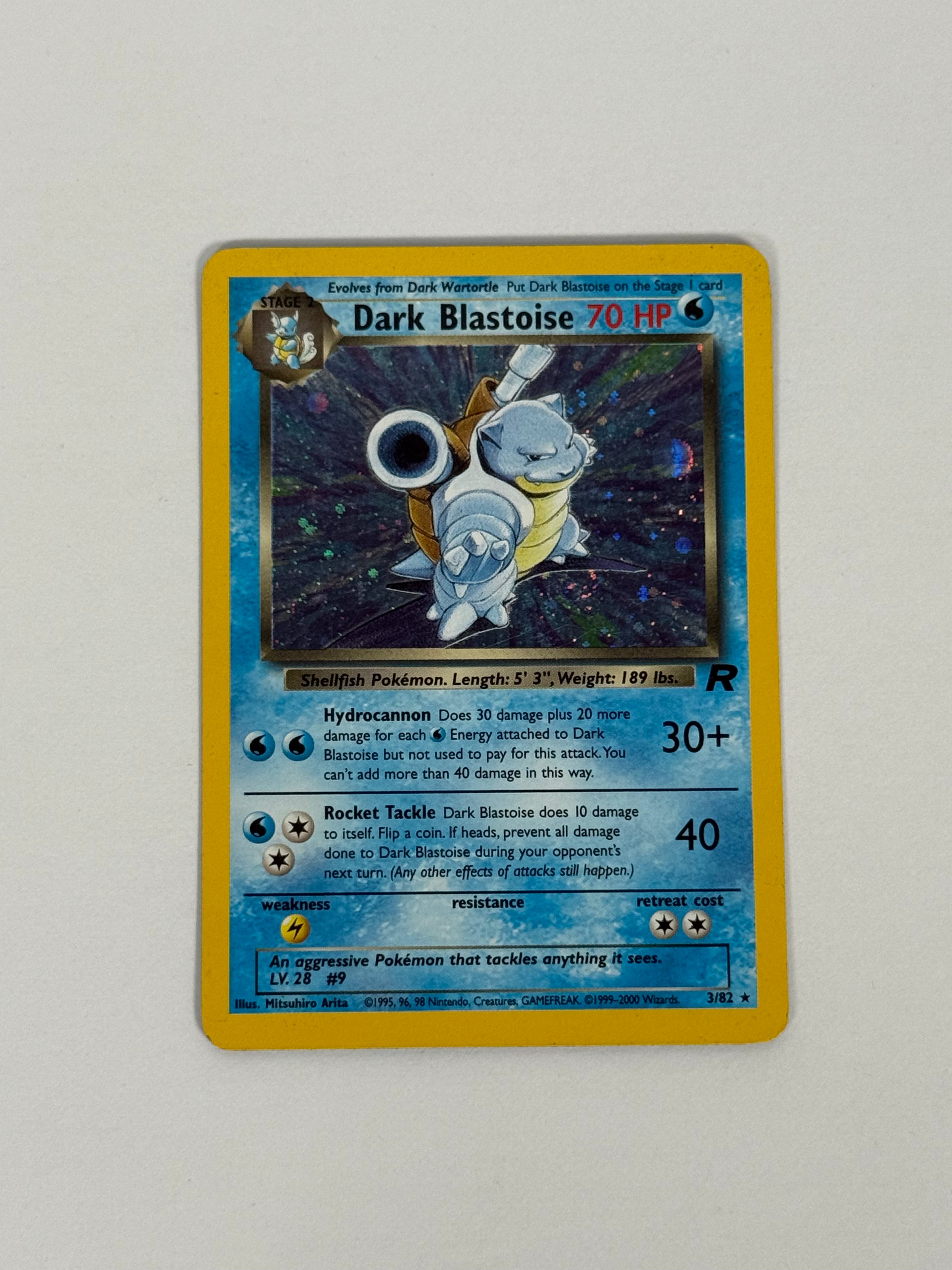 Team Rocket Dark Blastoise Holo 3/82