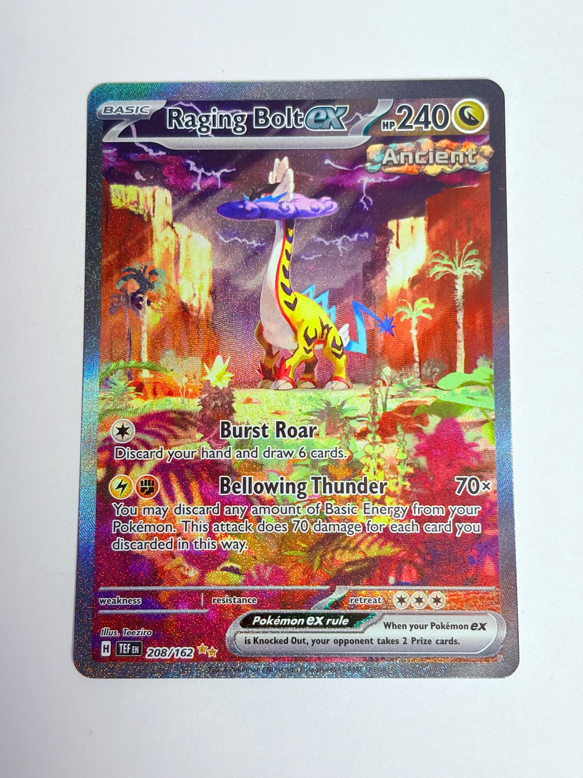 2024 Temporal Forces Raging Bolt ex SIR 208/162