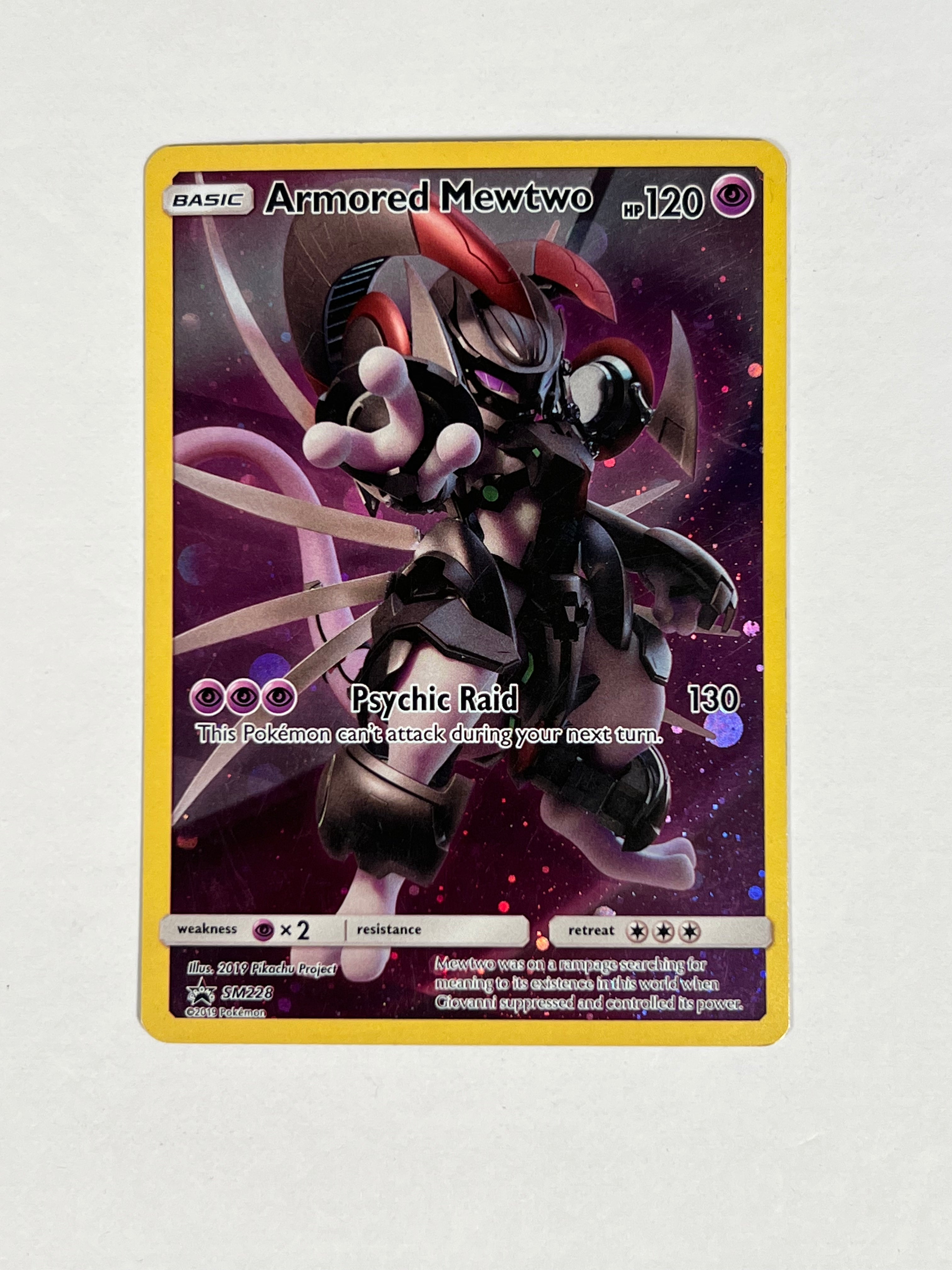 2019 Black Star Promo Armored Mewtwo Sm228
