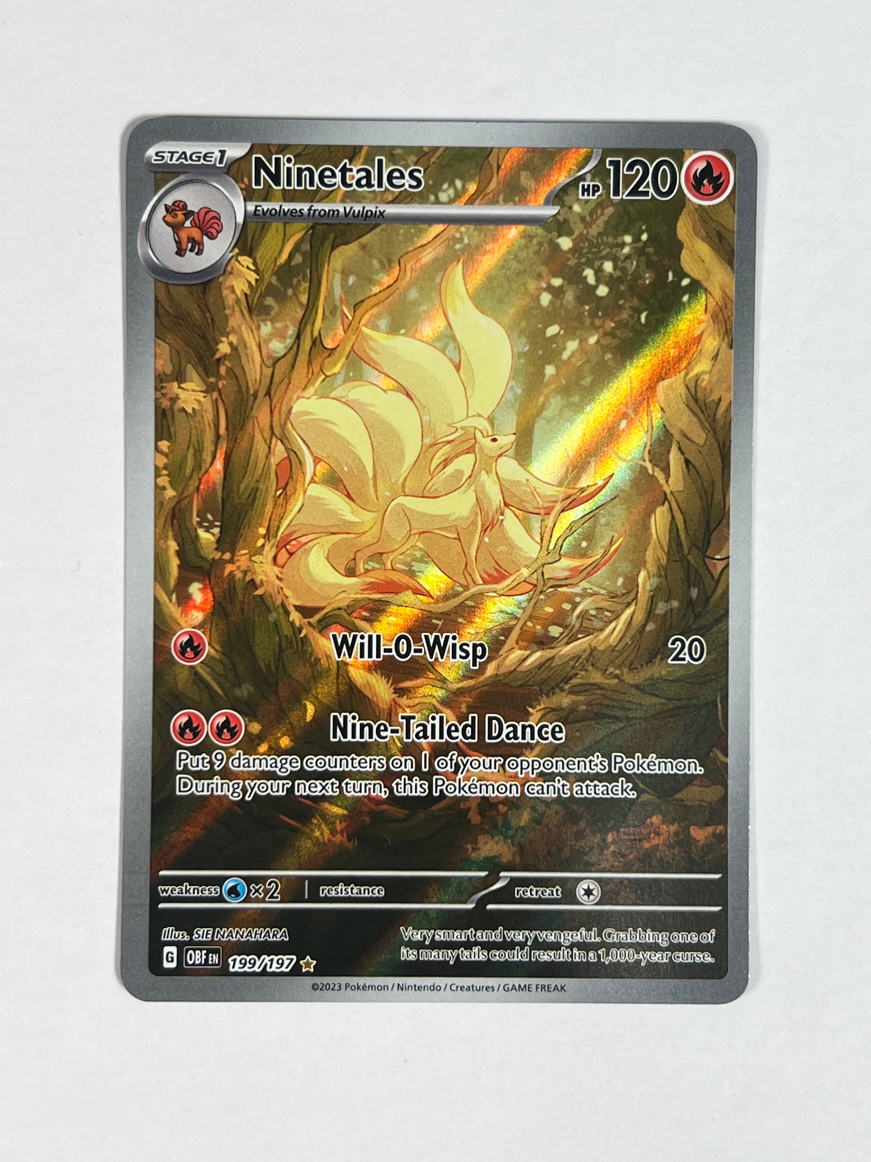 2023 Obsidian Flames Ninetales IR 199/197