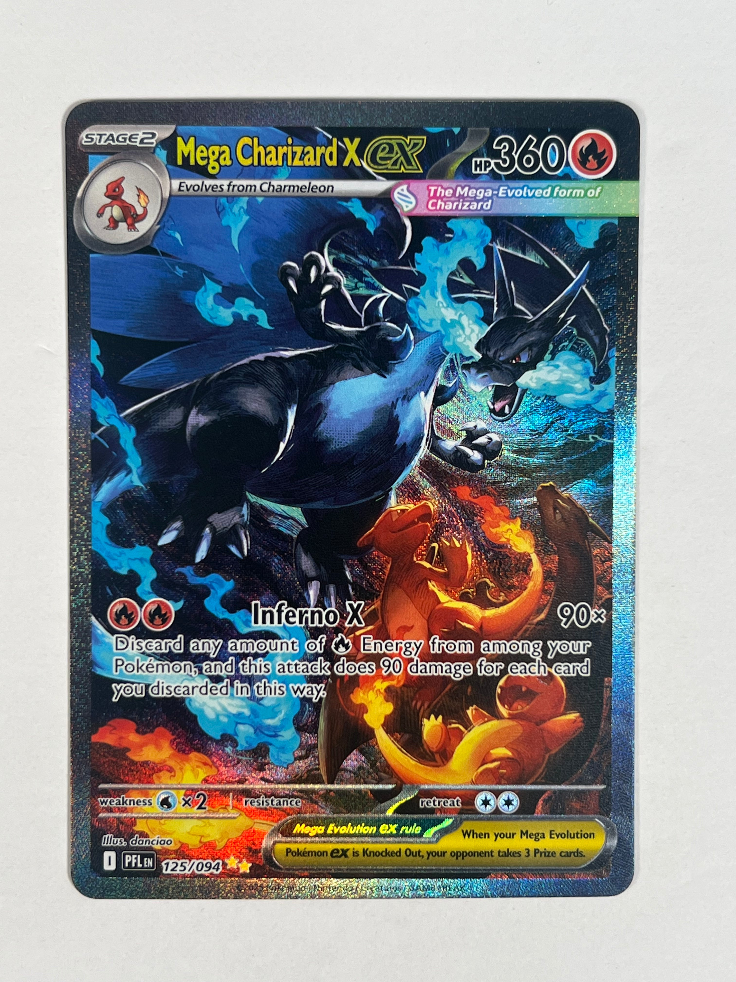 2025 Phantasmal Flames Mega Charizard X ex SIR 125/94