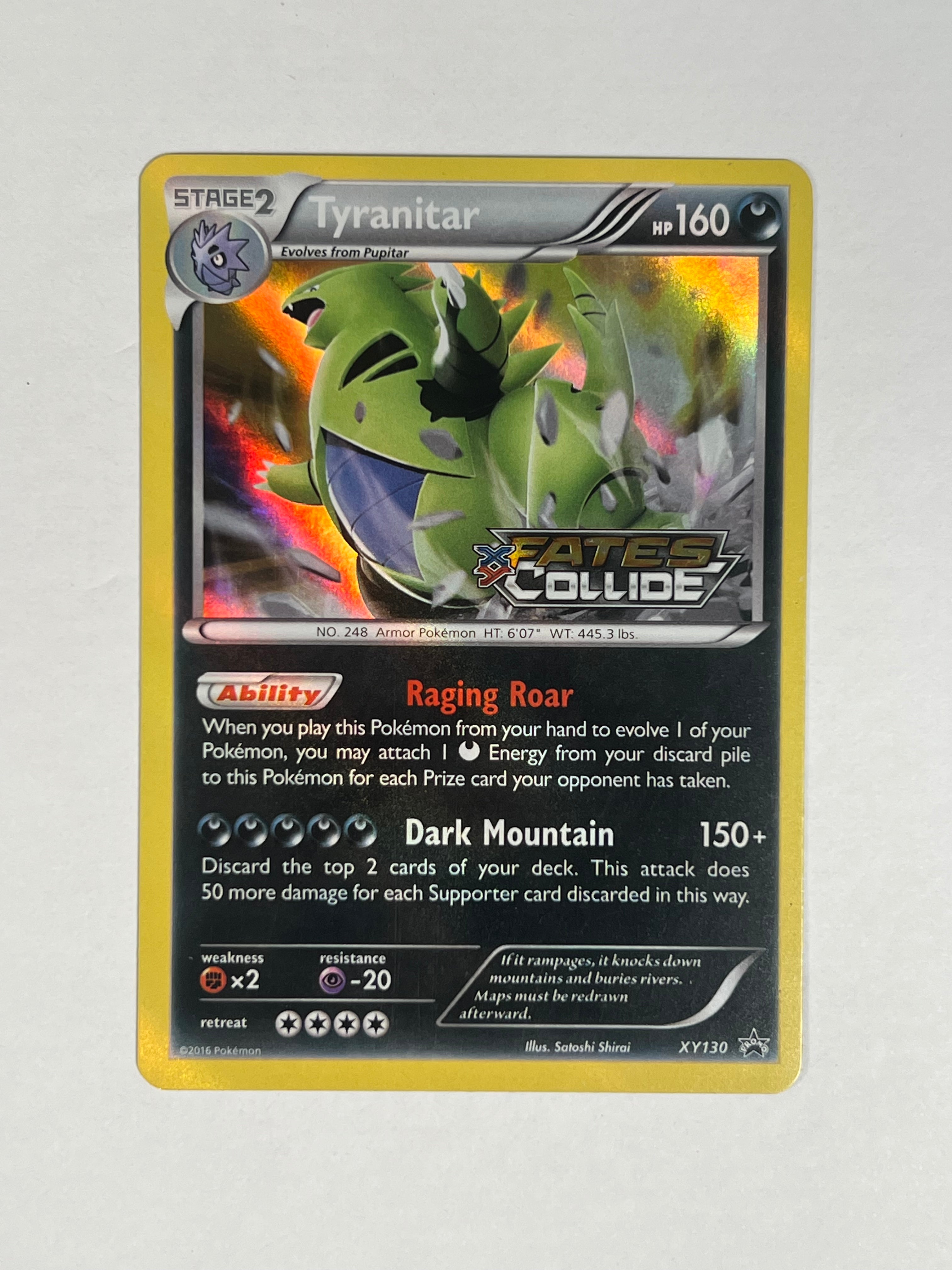 2016 Fates Collide Tyranitar Black Star Promo