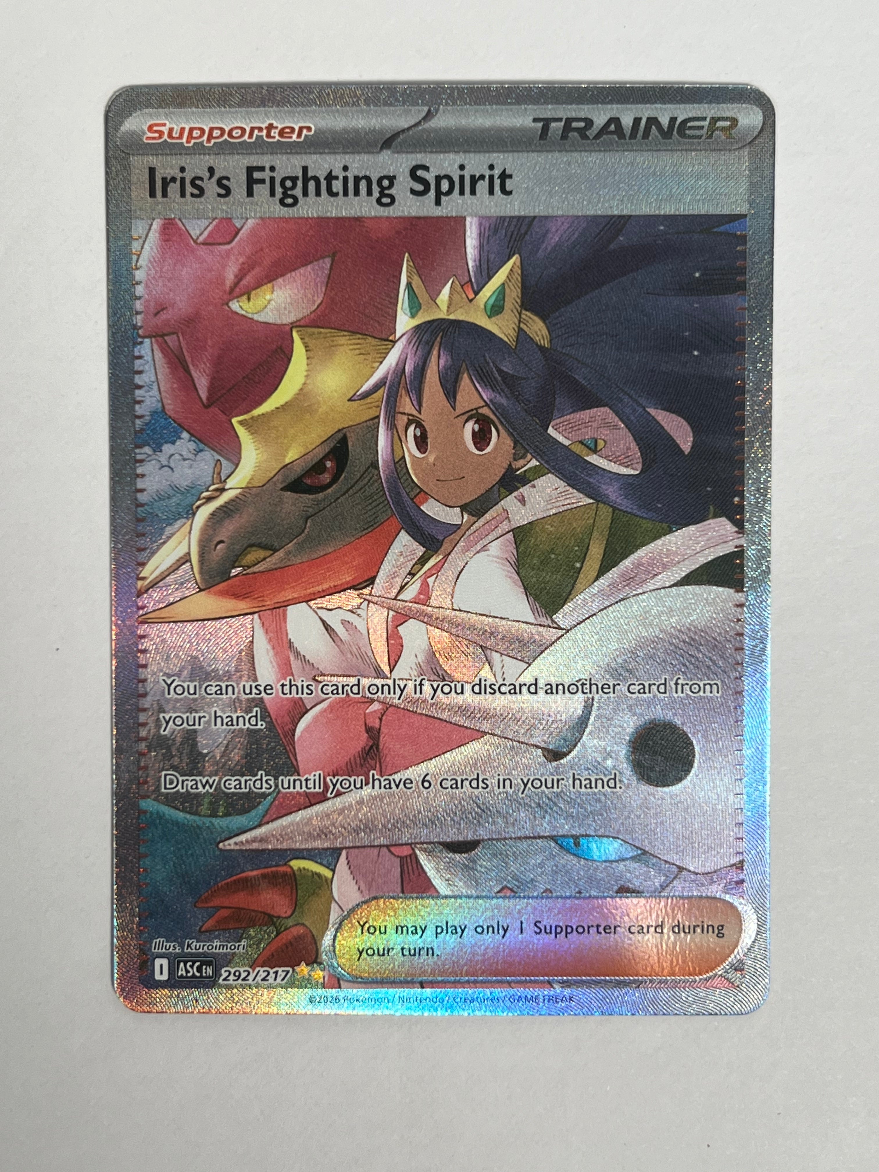 2026 Ascended Hero’s Iris’s Fight Spirit SIR 292/217