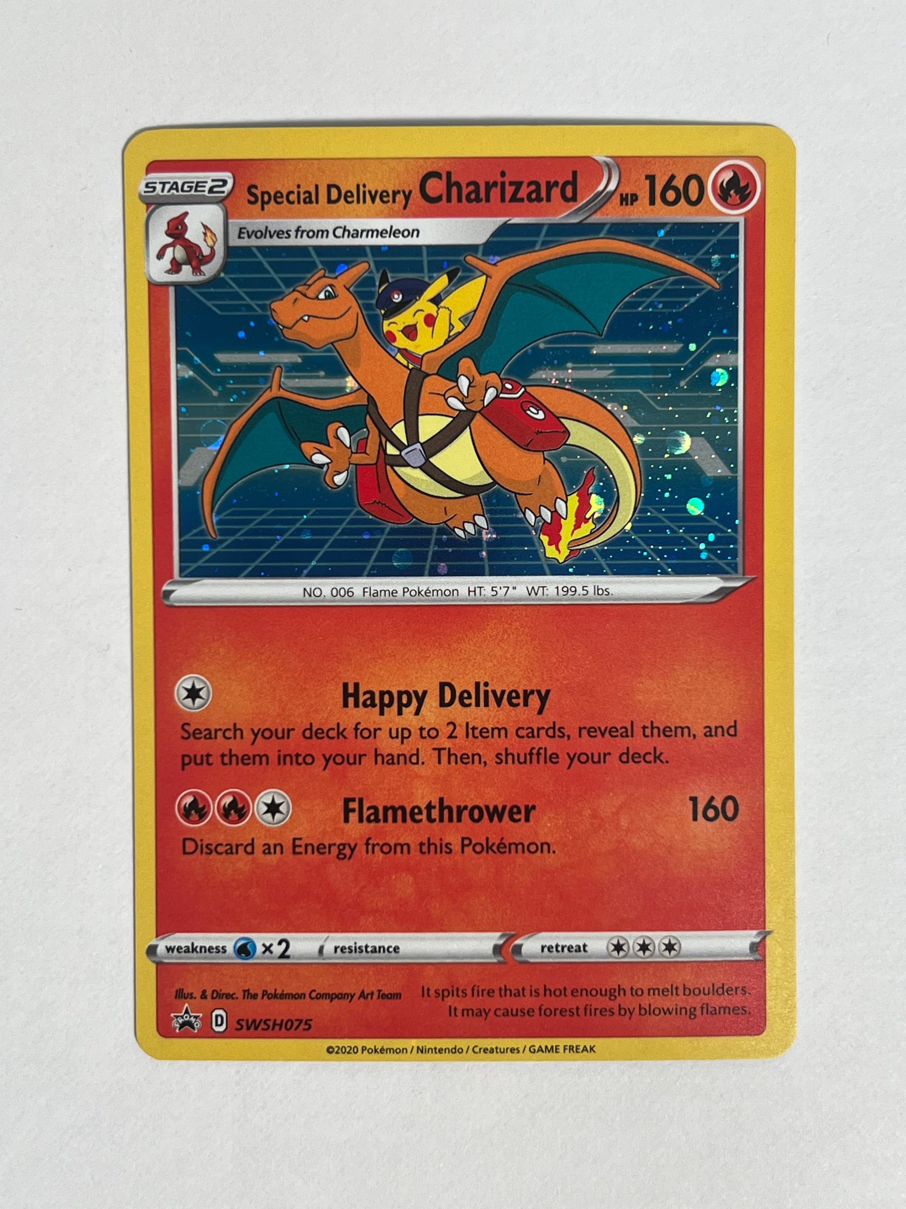 2020 Black Star Promo Special Delivery Charizard SwSh075