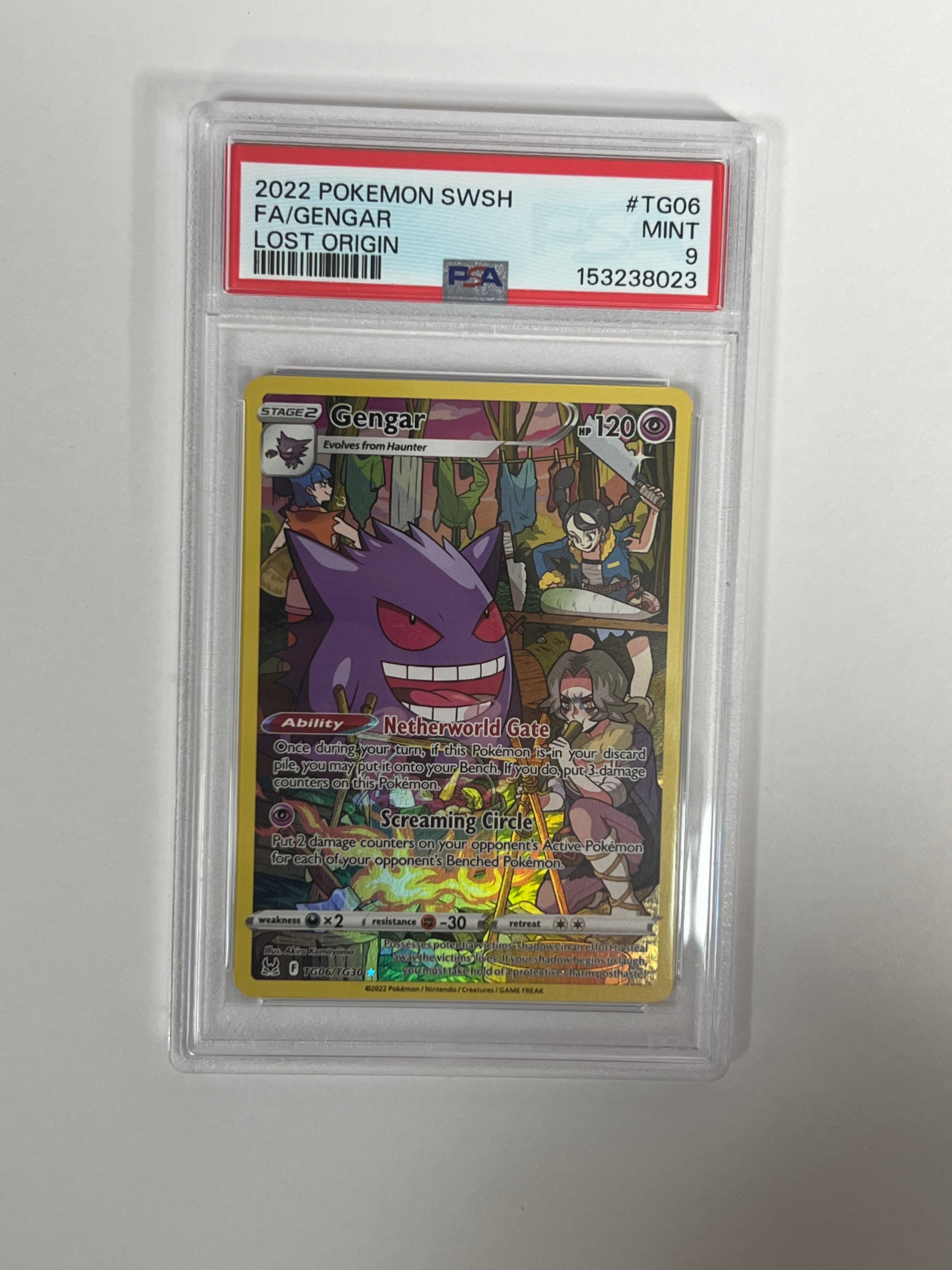 PSA 9 2022 Lost Origin Gengar TG06/TG30