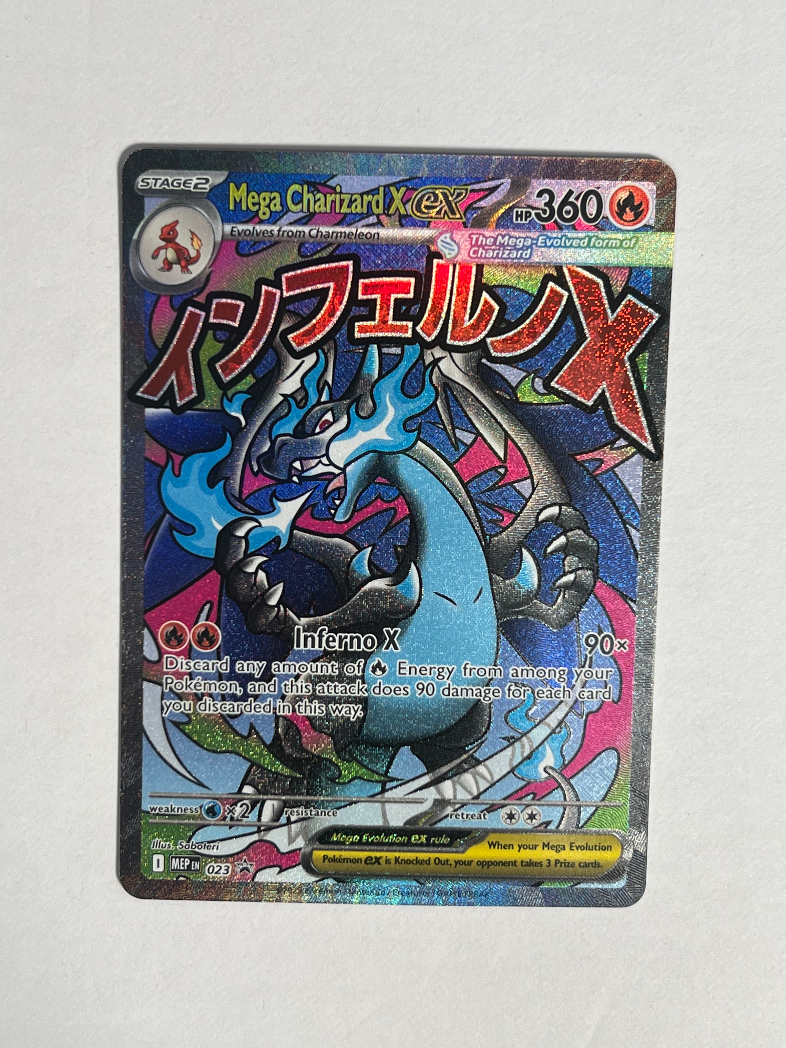2025 Black Star Promo Mega Charizard X ex 23