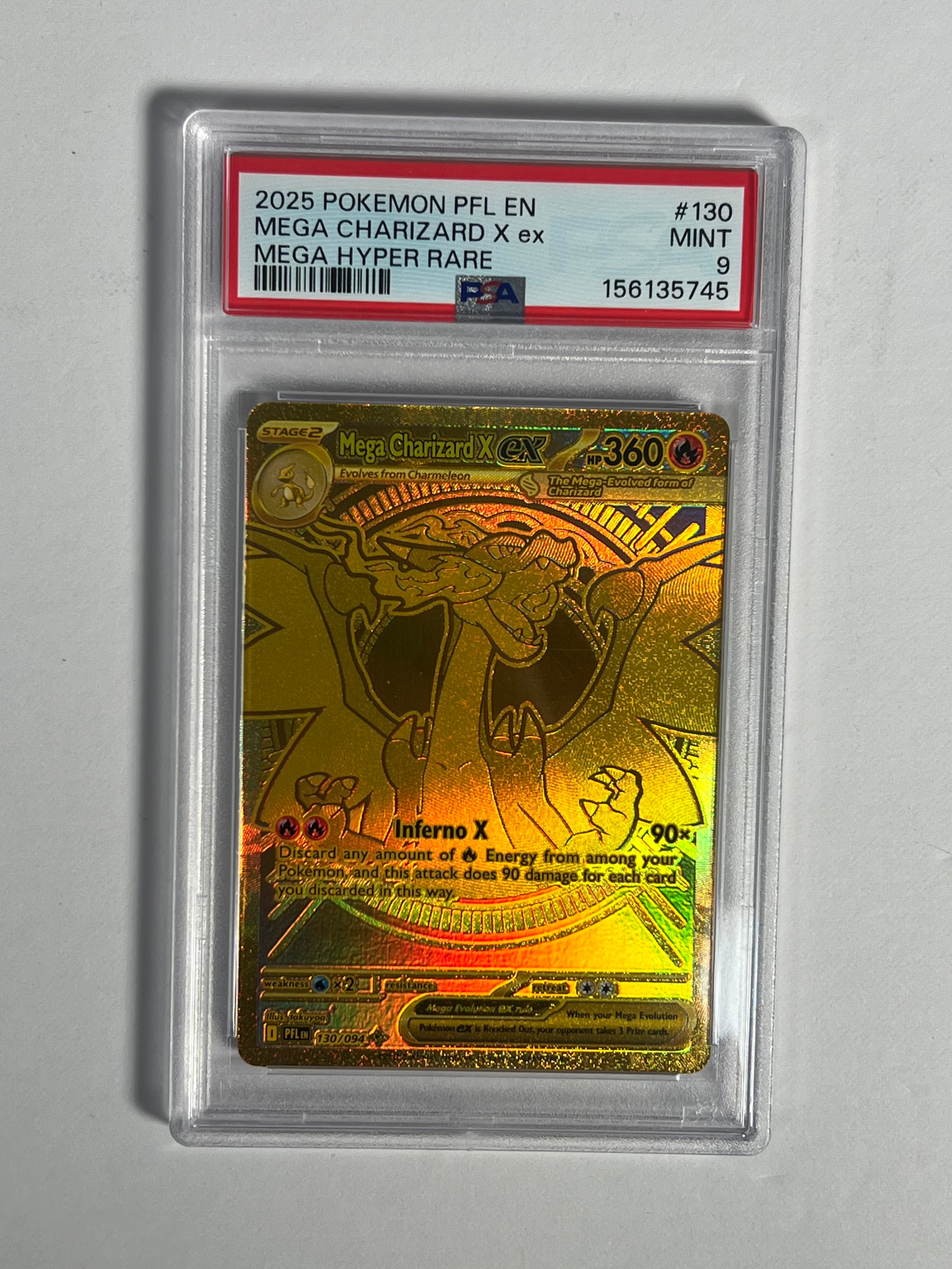 2025 Phantasmal Flame’s Mega Charizard X ex MUR 130/94
