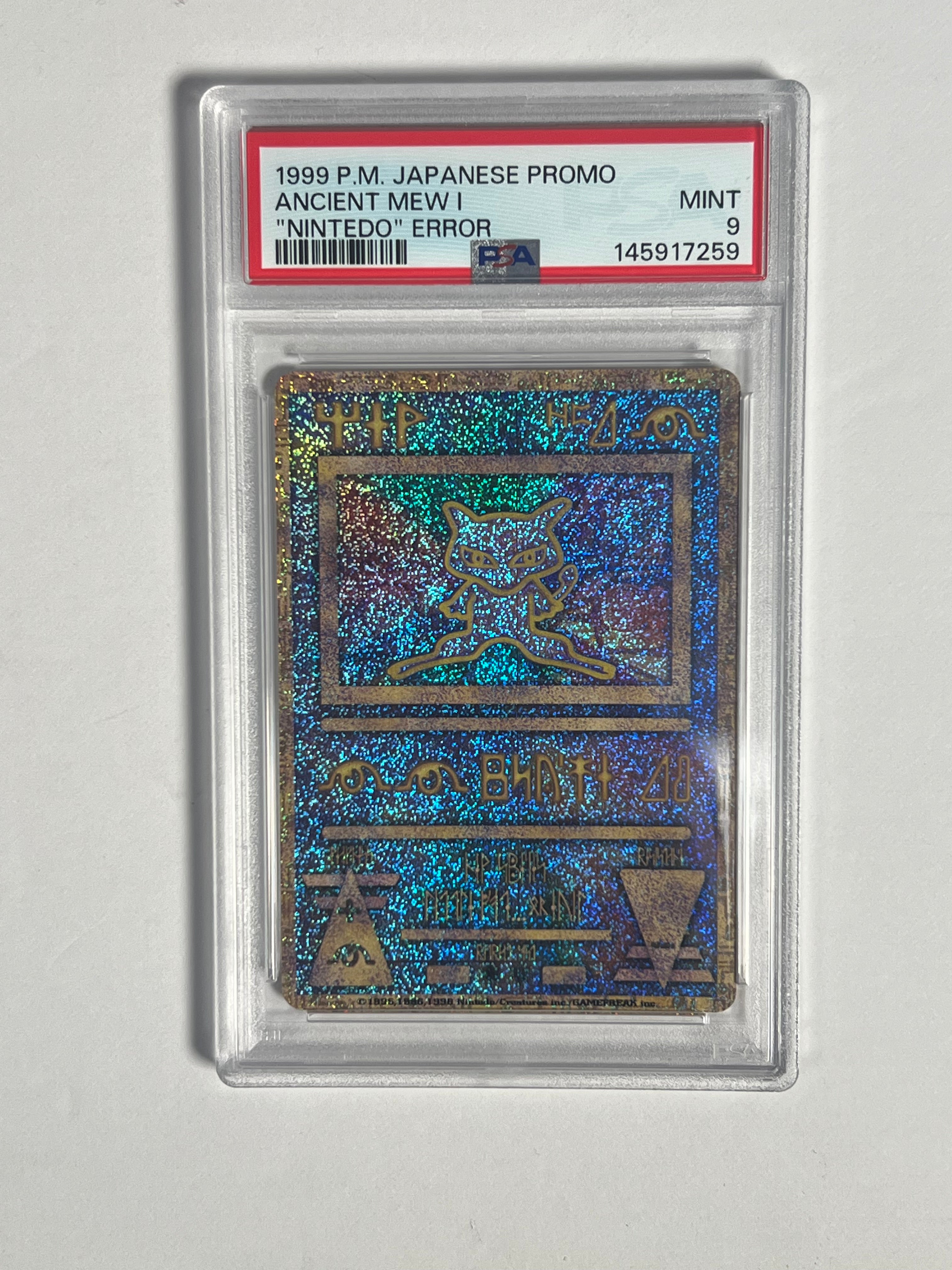 Psa 9 Ancient Mew “NINTEDO” ERROR