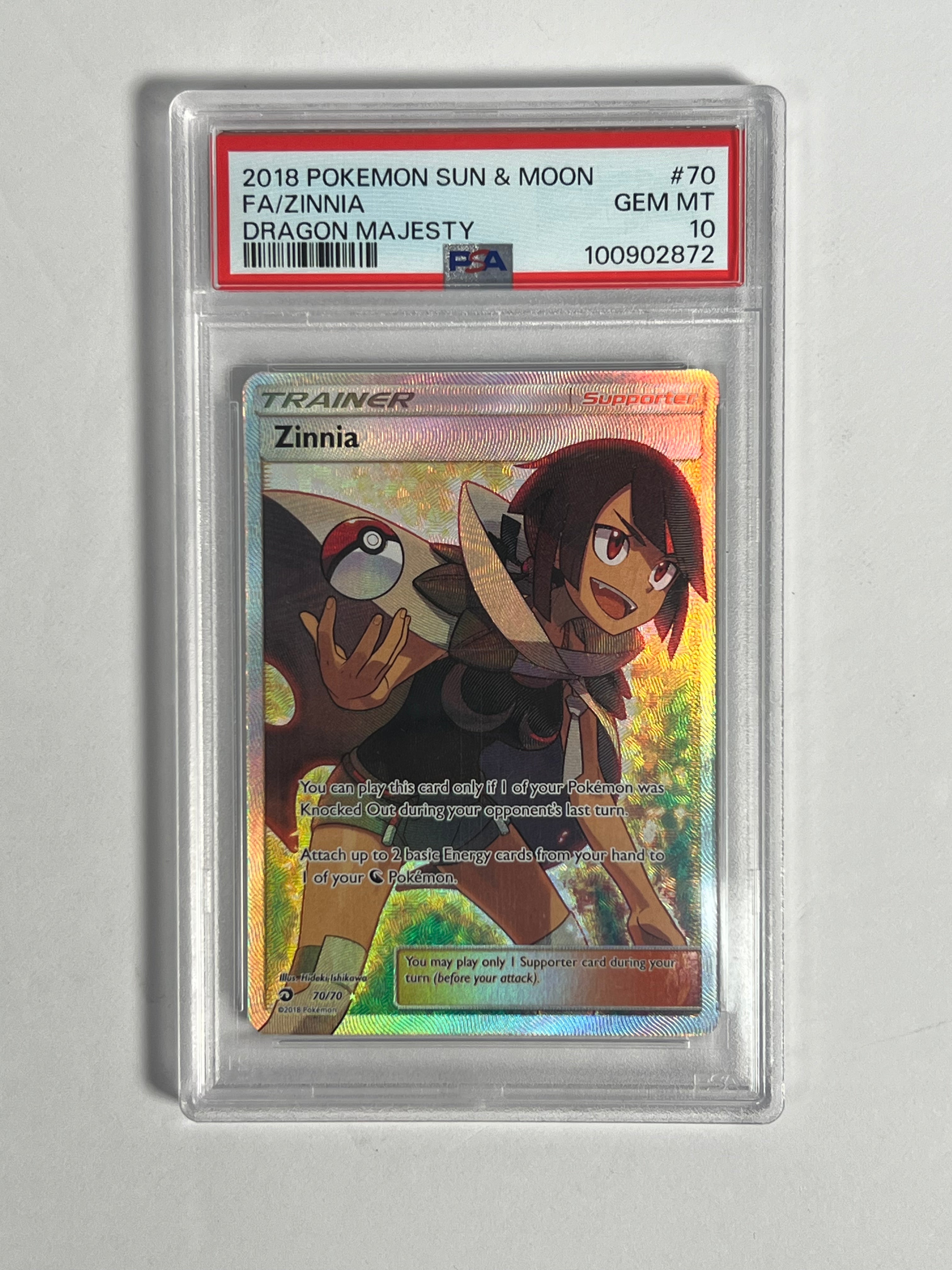 2018 Dragon Majesty Zinnia Full Art 70/ 70