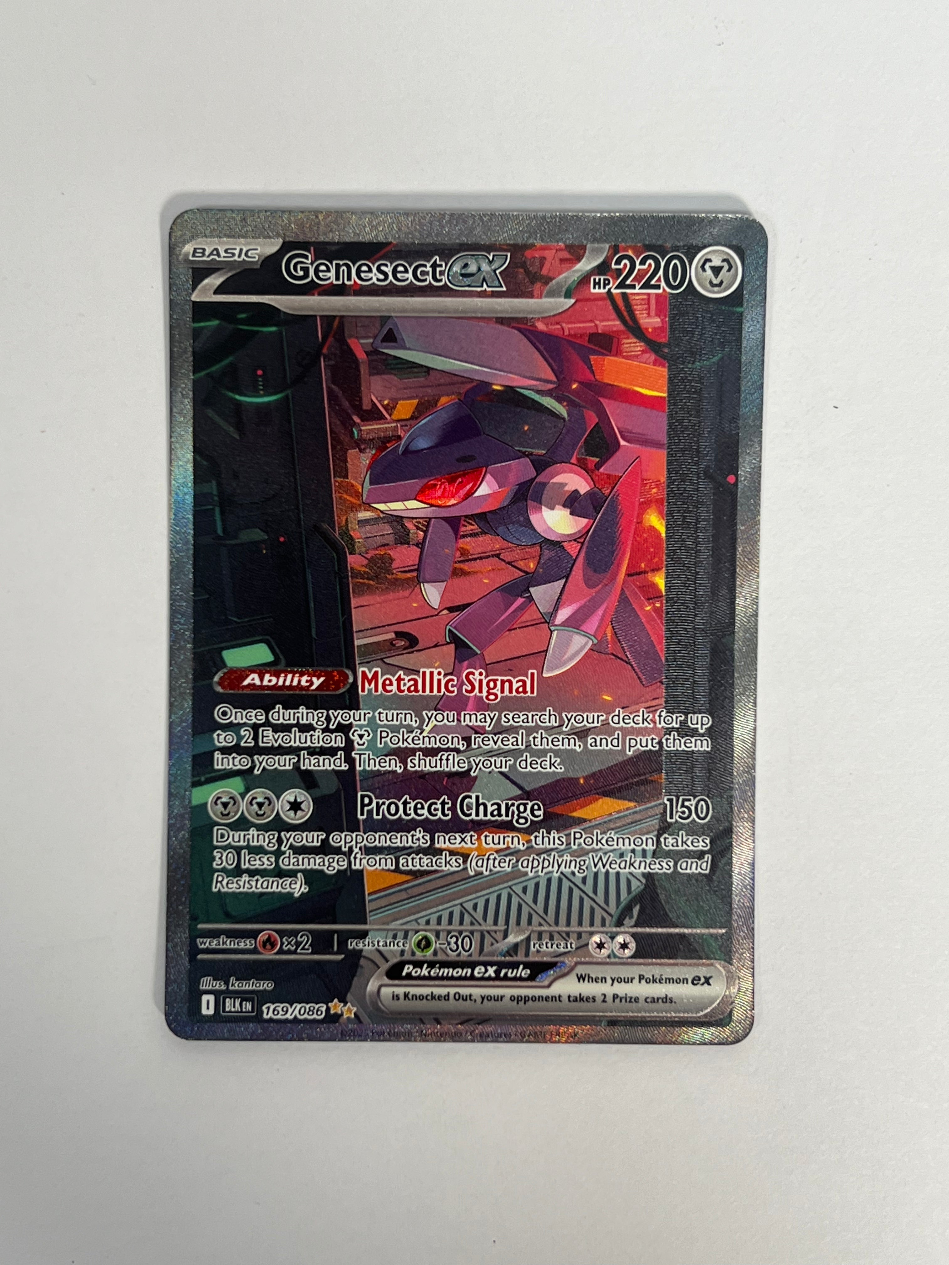 2025 Black Bolt Genesect Ex SIR 169/86