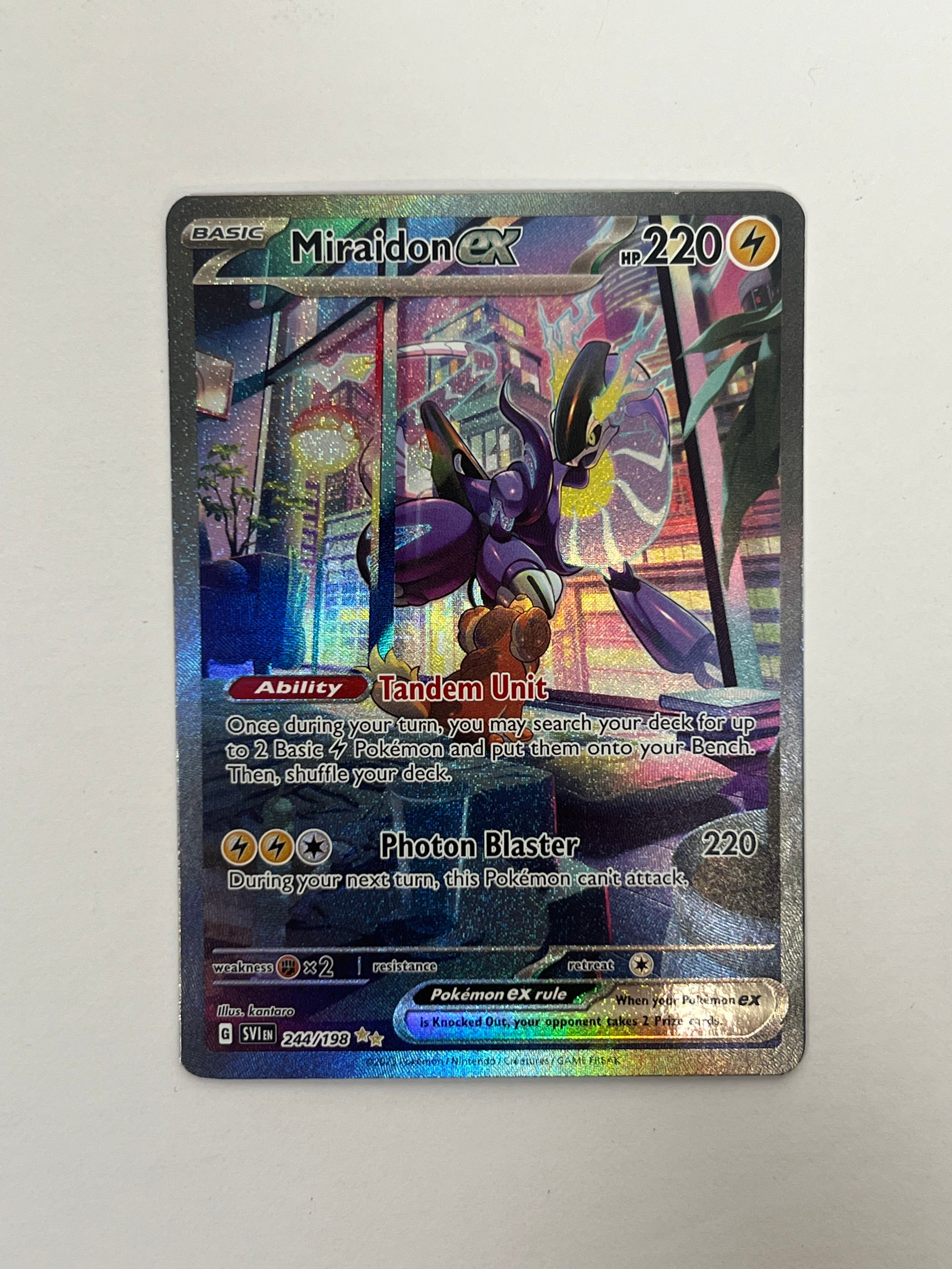 2023 Scarlet & Voilet Miraidon Ex SIR 244/198