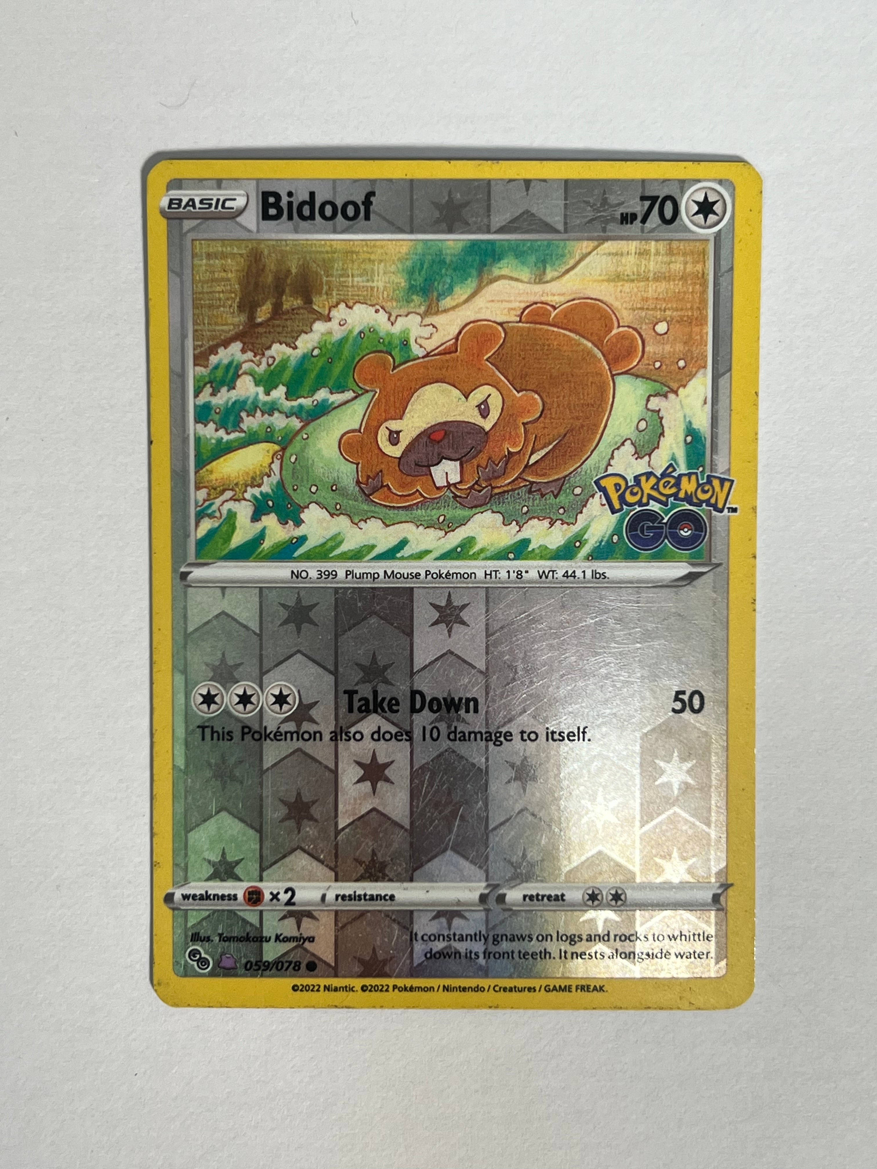 2022 Pokémon Go Bidoof (Ditto) 59/78