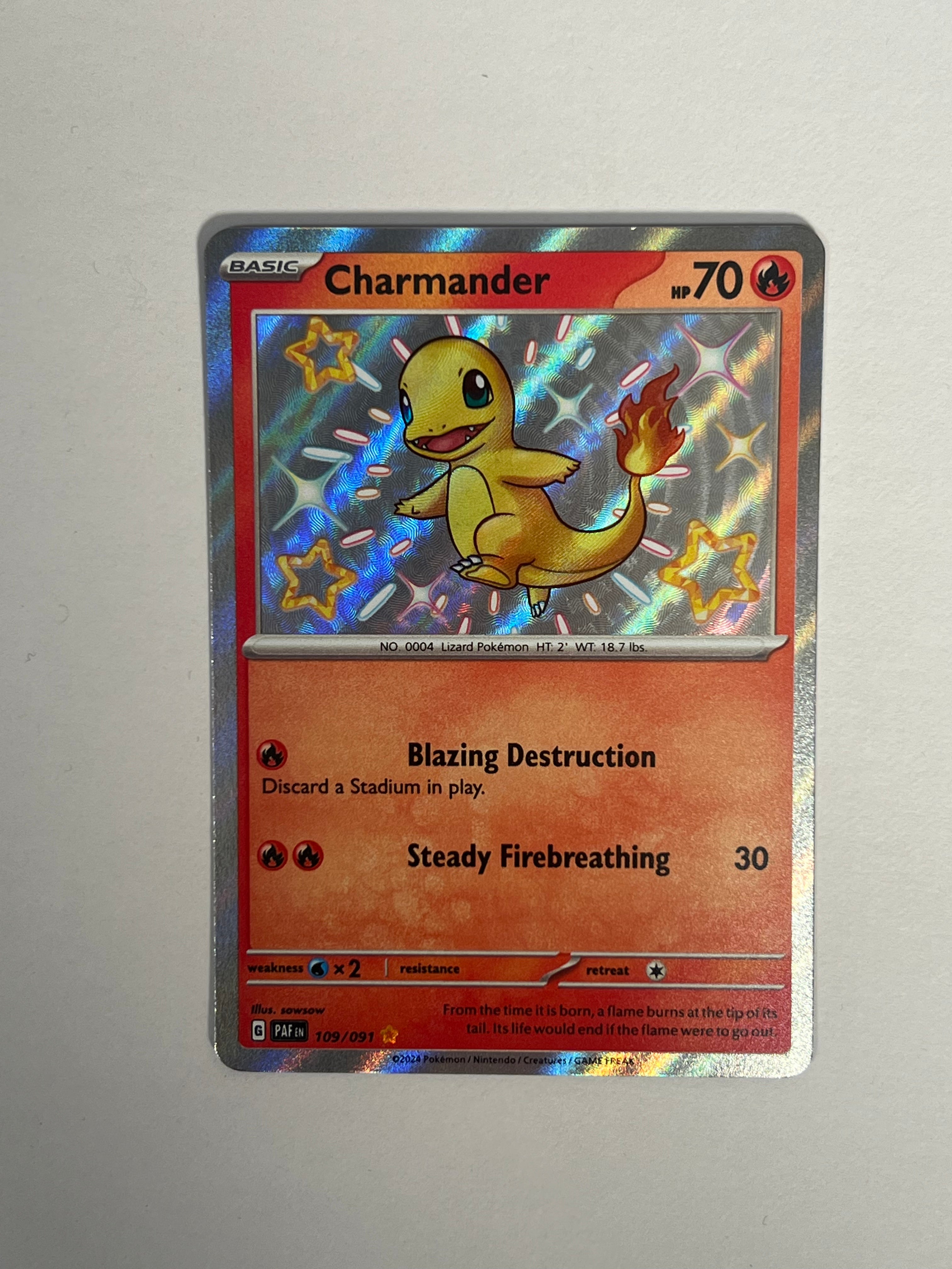 2024 Paldean Fates Charmander 109/91