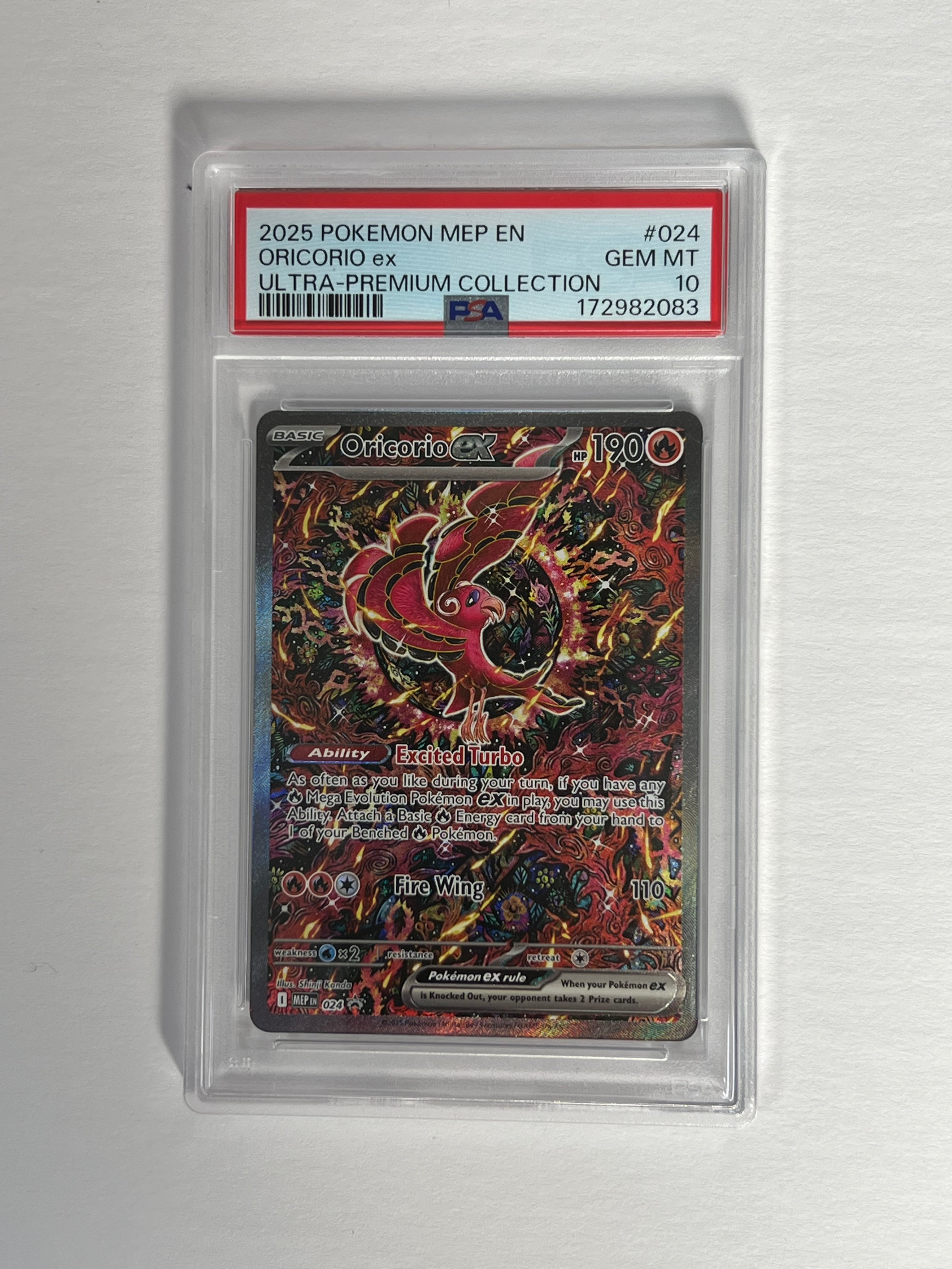PSA 10 UPC Promo Oricorio Ex 24