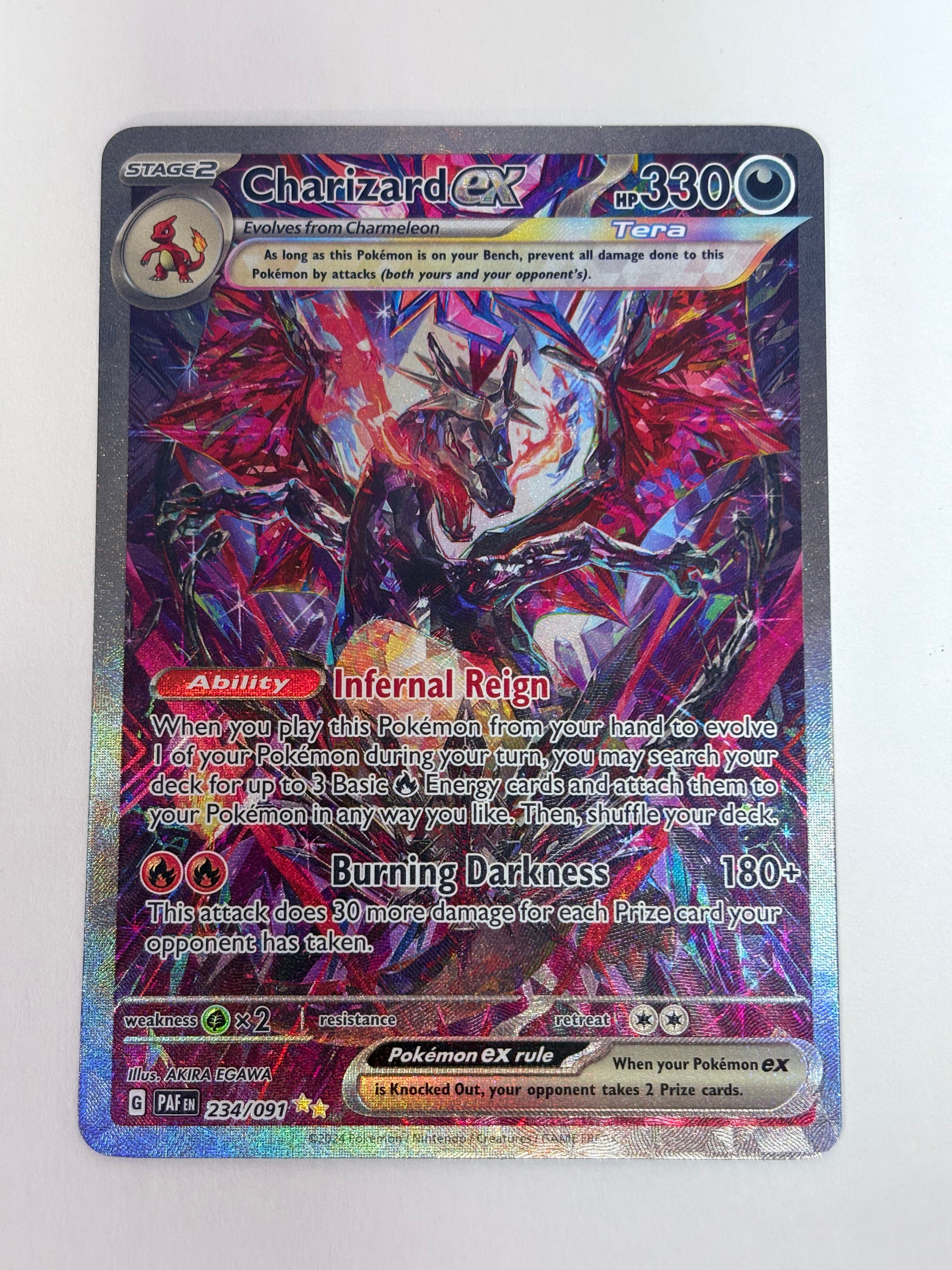 2024 Paldean Fates Charizard ex SIR 234/091