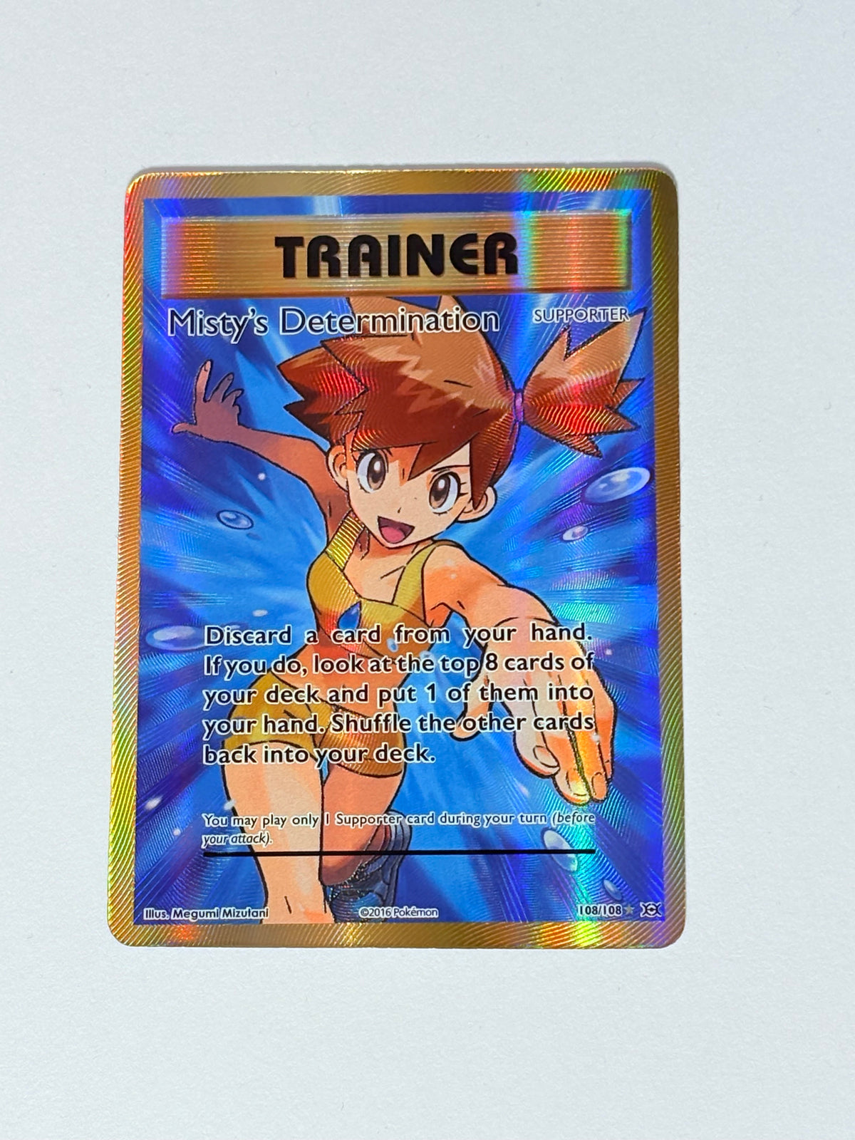 2016 Pokémon Evolutions Misty’s Determination Full Art 108/108