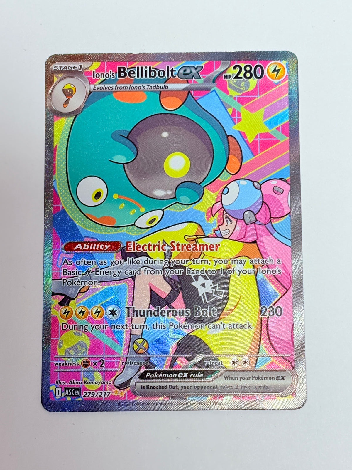 2026 Ascended Hero Iono Bellibolt Ex 279/217